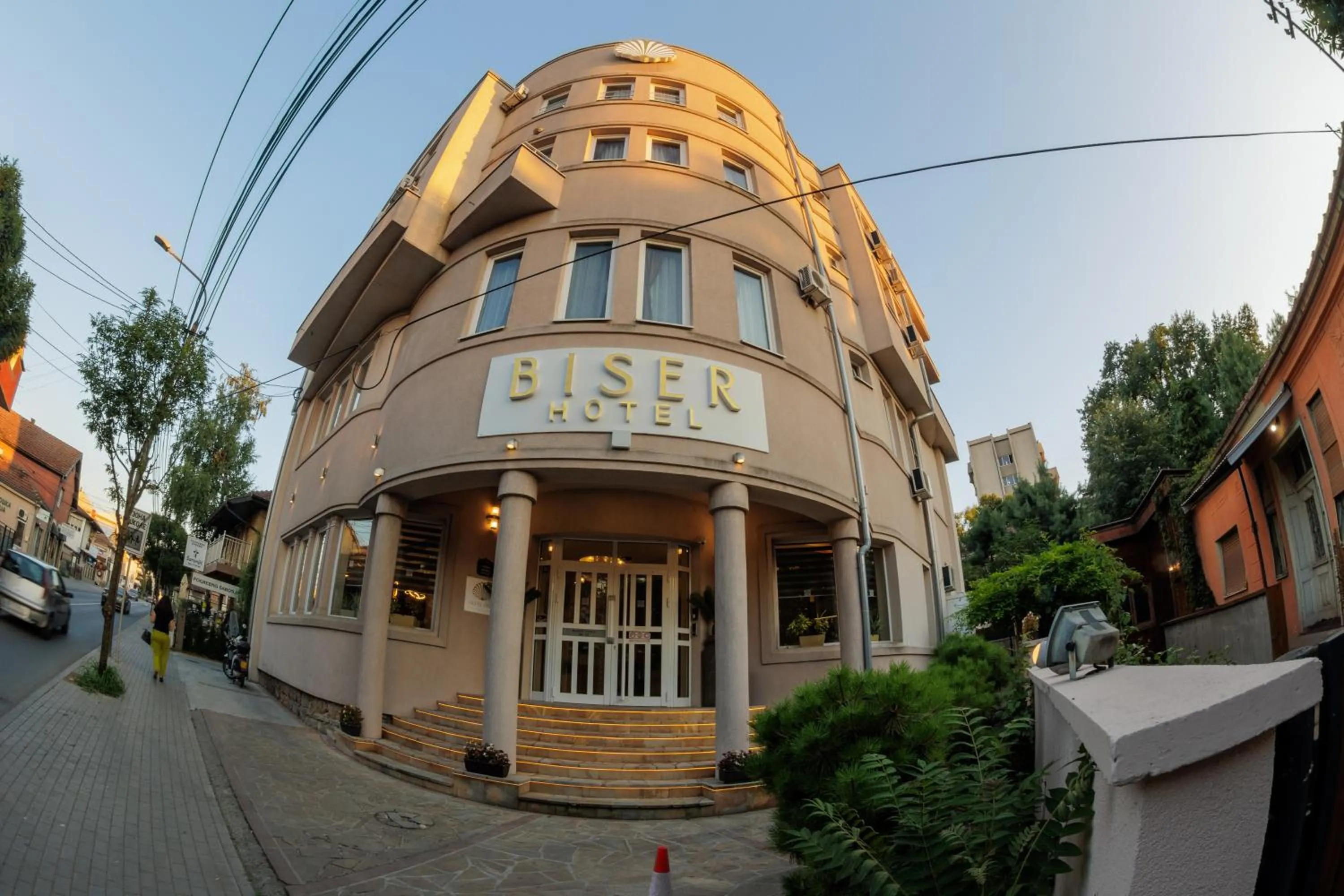 Property building in Garni Hotel Biser