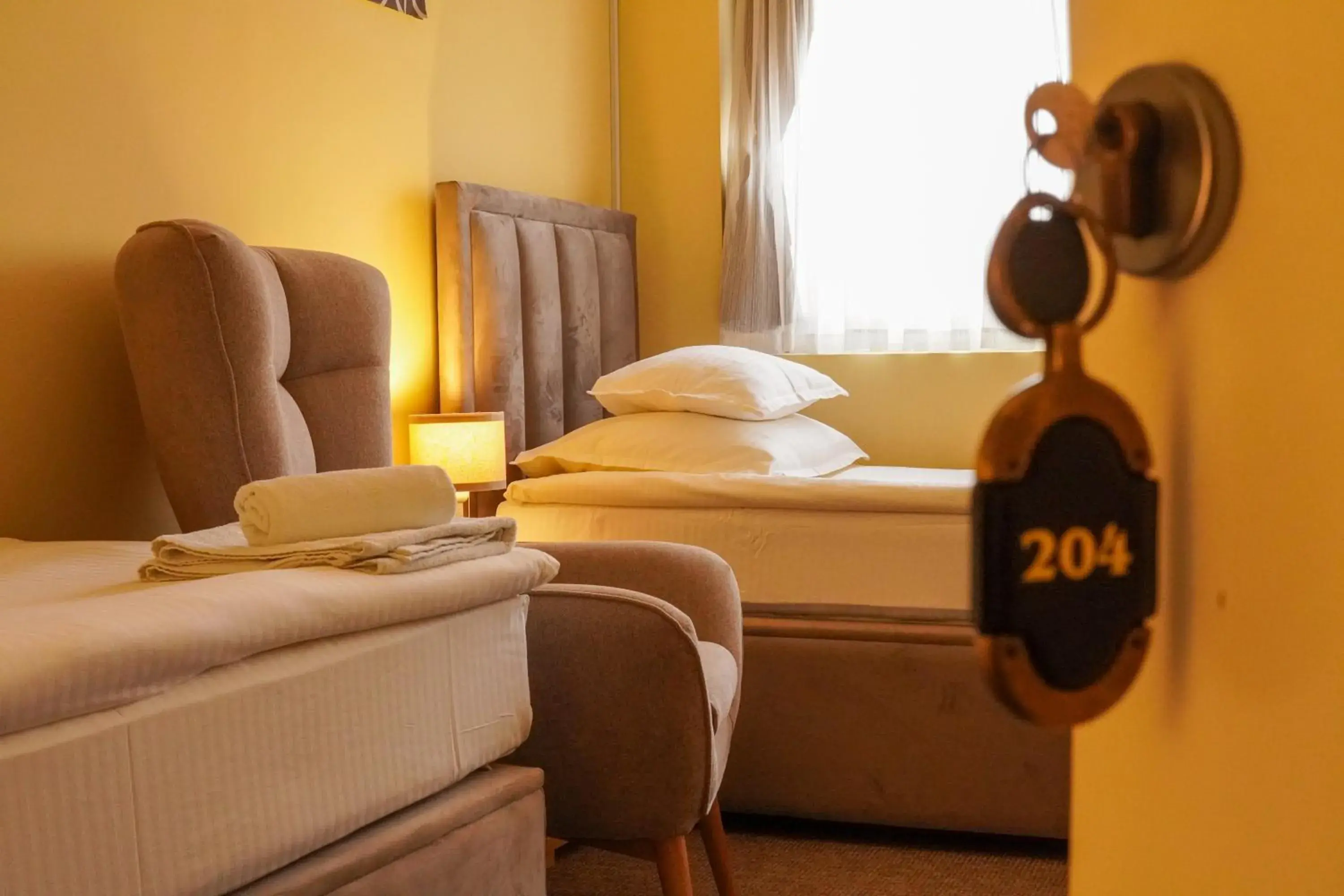 Twin Room - single occupancy in Garni Hotel Biser Twin Room - single occupancy in Garni Hotel Biser