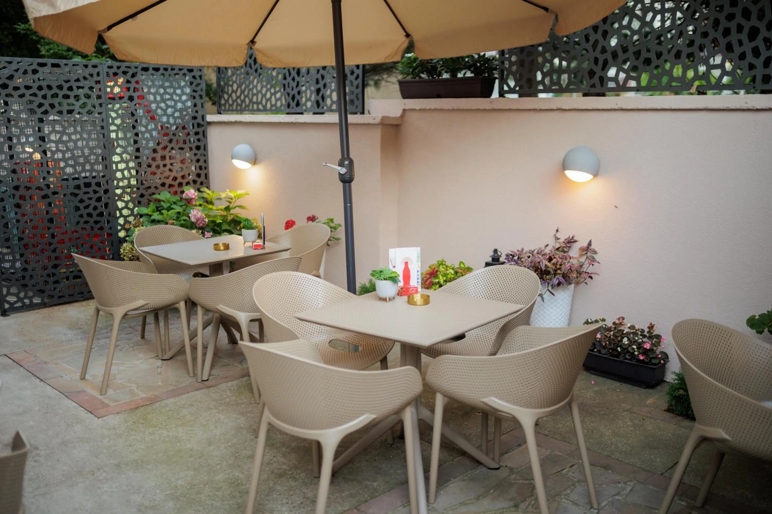 Patio in Garni Hotel Biser