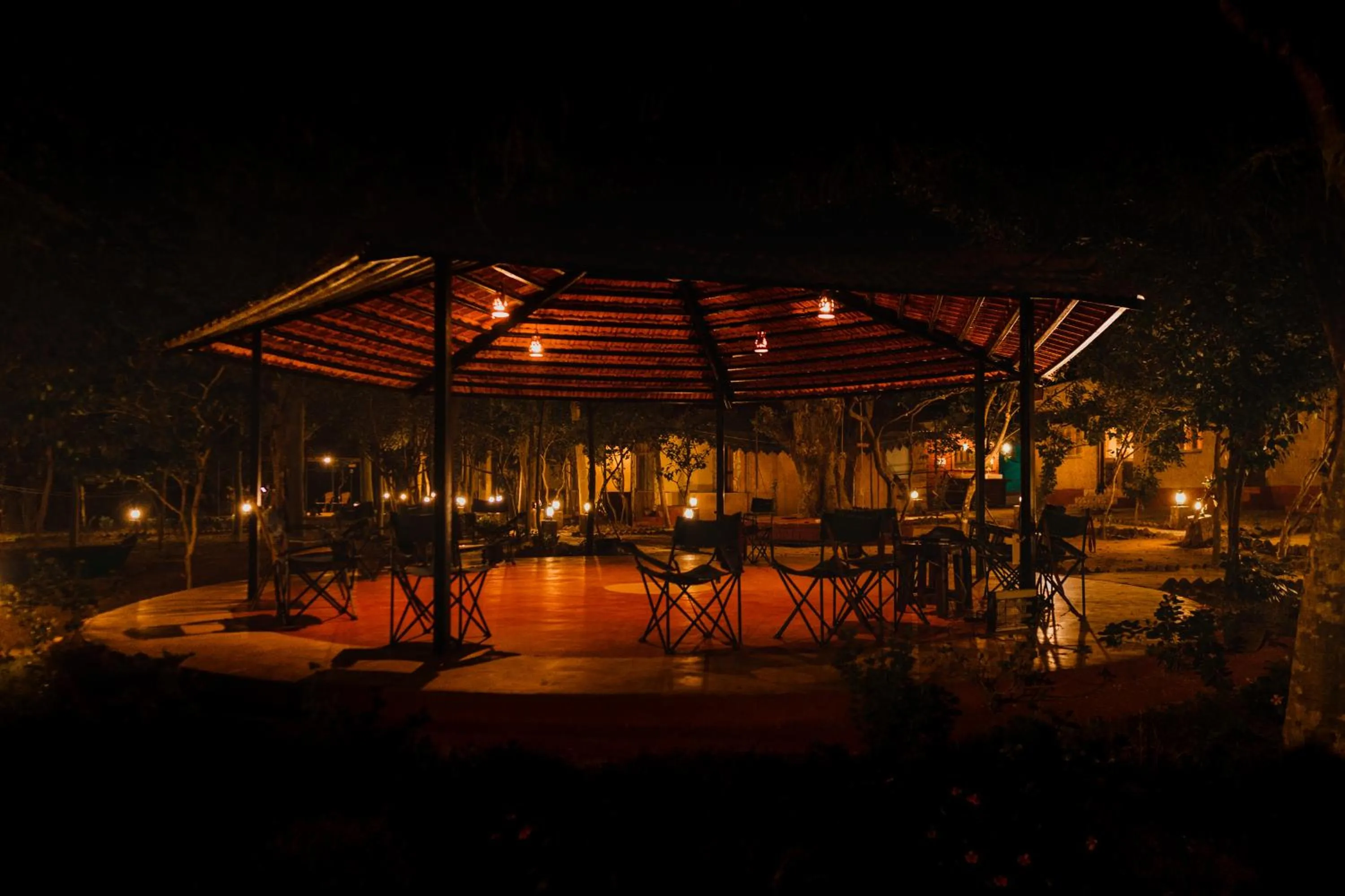 Seating area in Greetoe Camp Panna