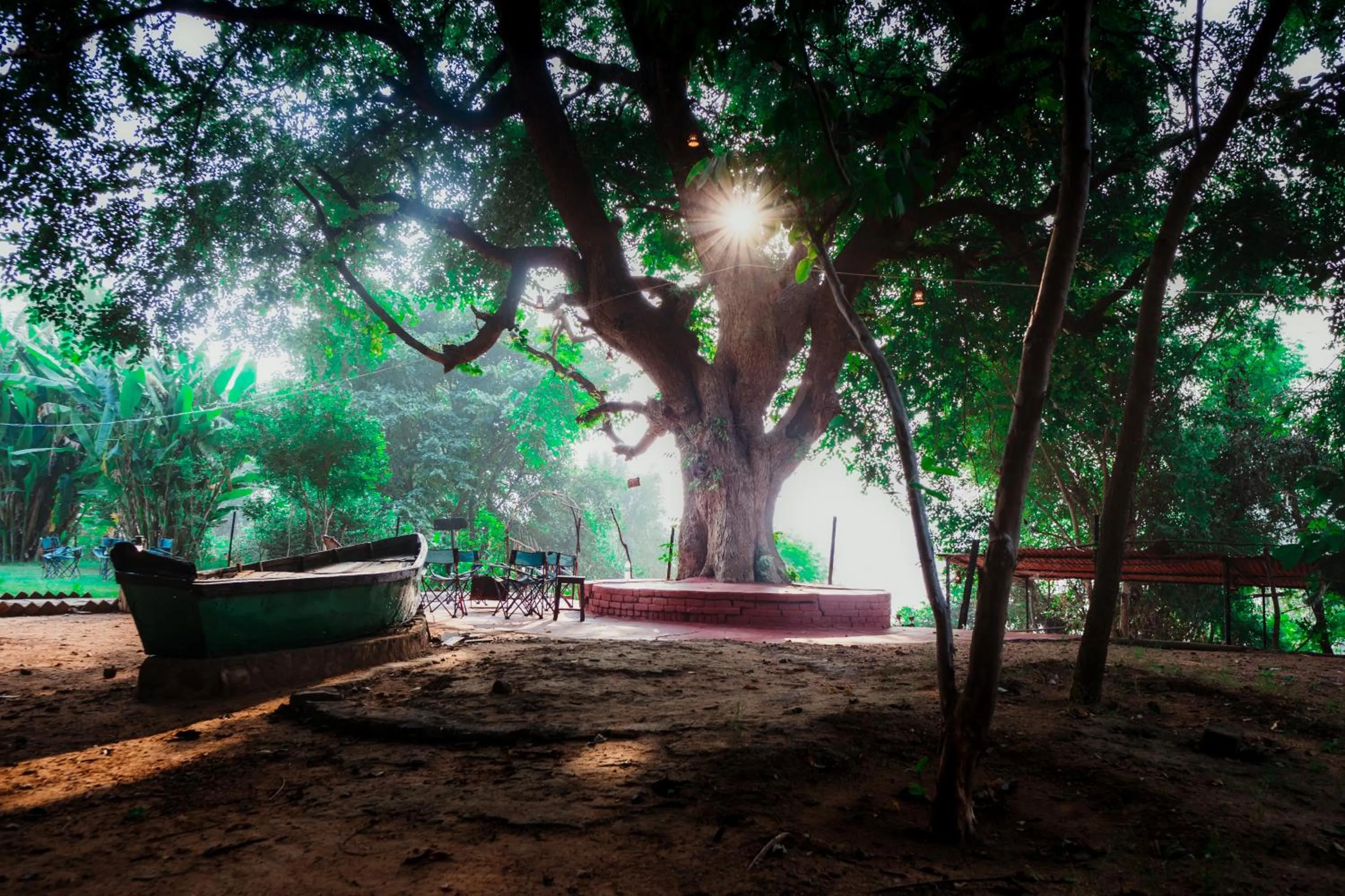 River view in Greetoe Camp Panna