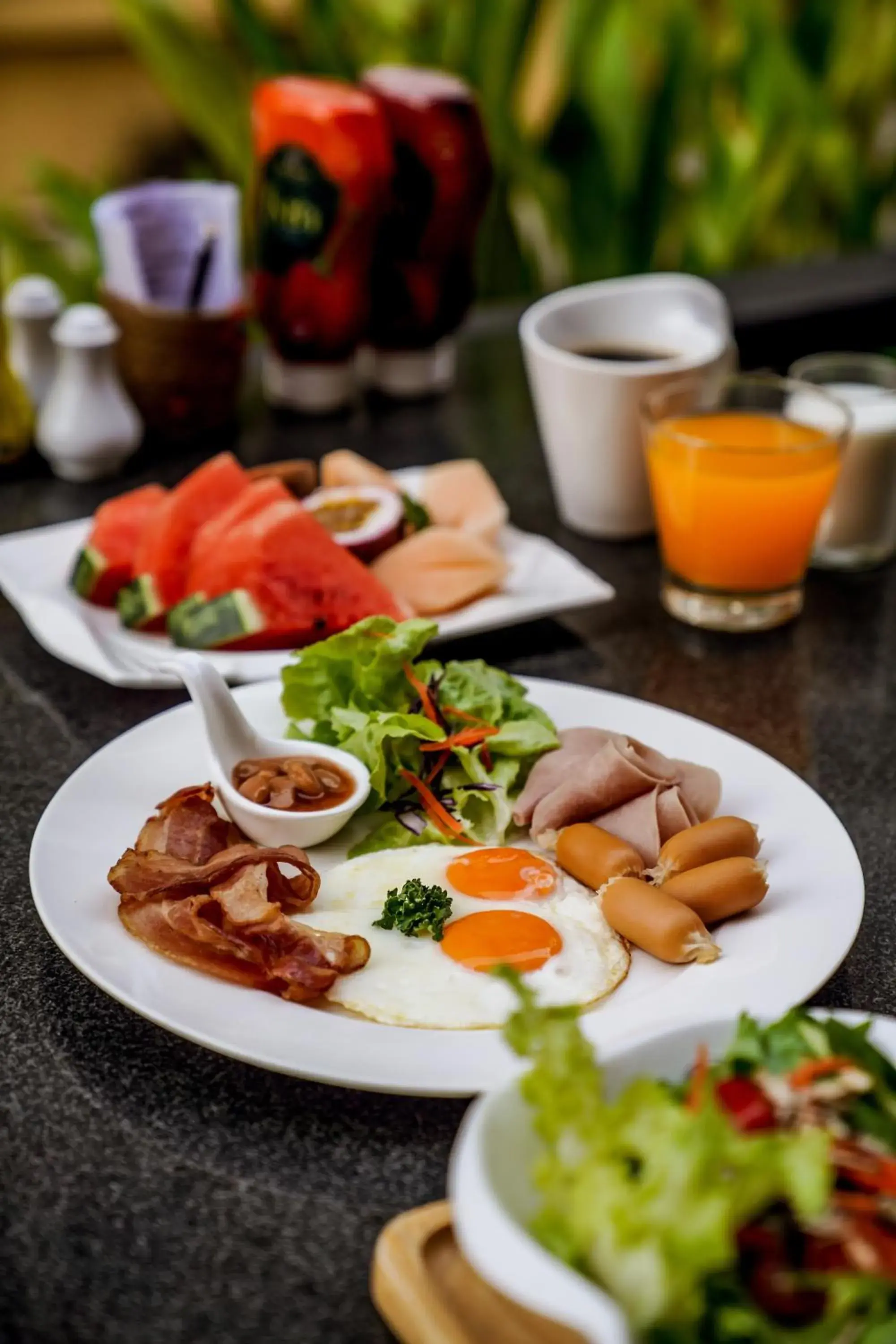 American breakfast in Art Mai Gallery Nimman Hotel Chiang Mai American breakfast in Art Mai Gallery Nimman Hotel Chiang Mai