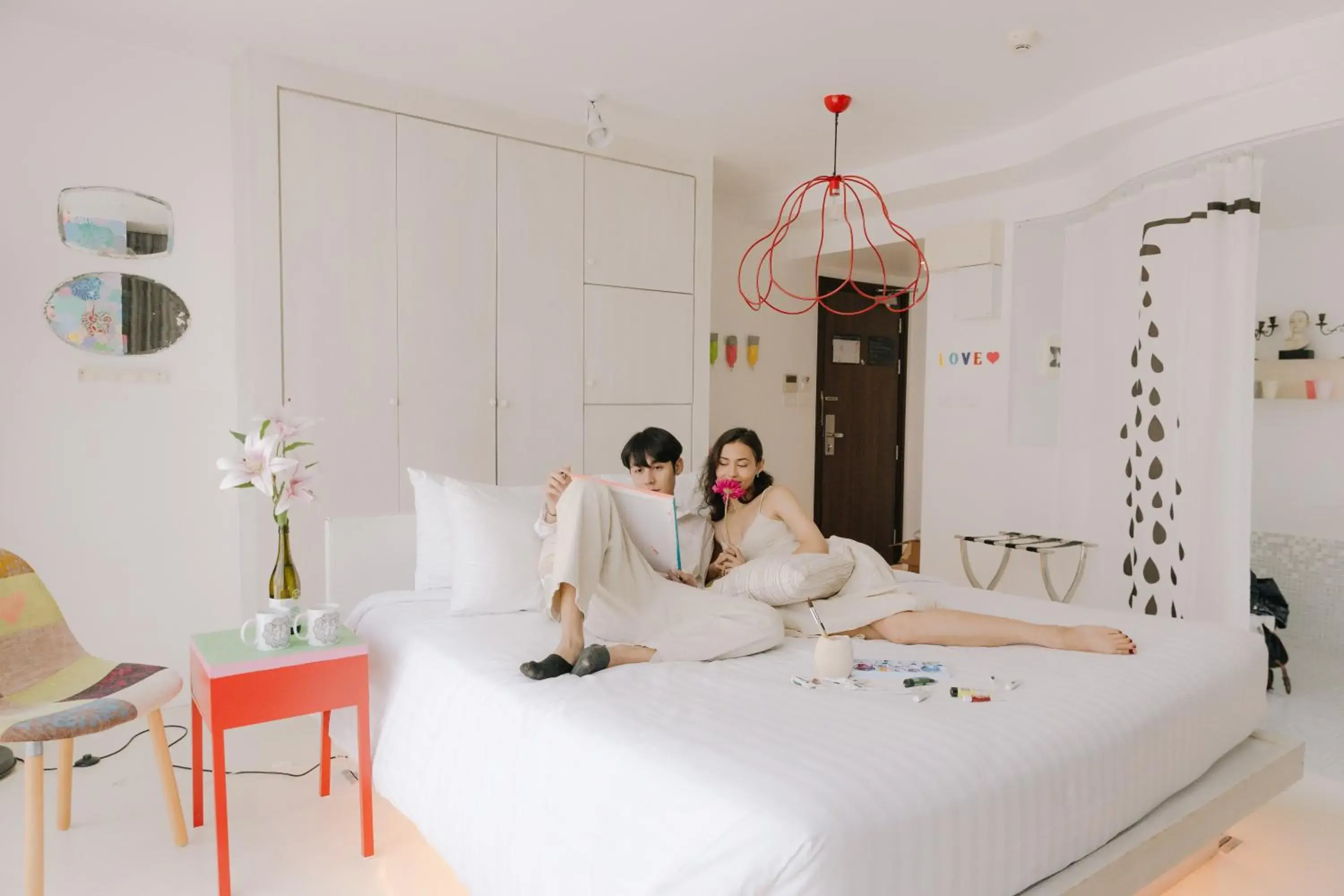 Bed in Art Mai Gallery Nimman Hotel Chiang Mai Bed in Art Mai Gallery Nimman Hotel Chiang Mai