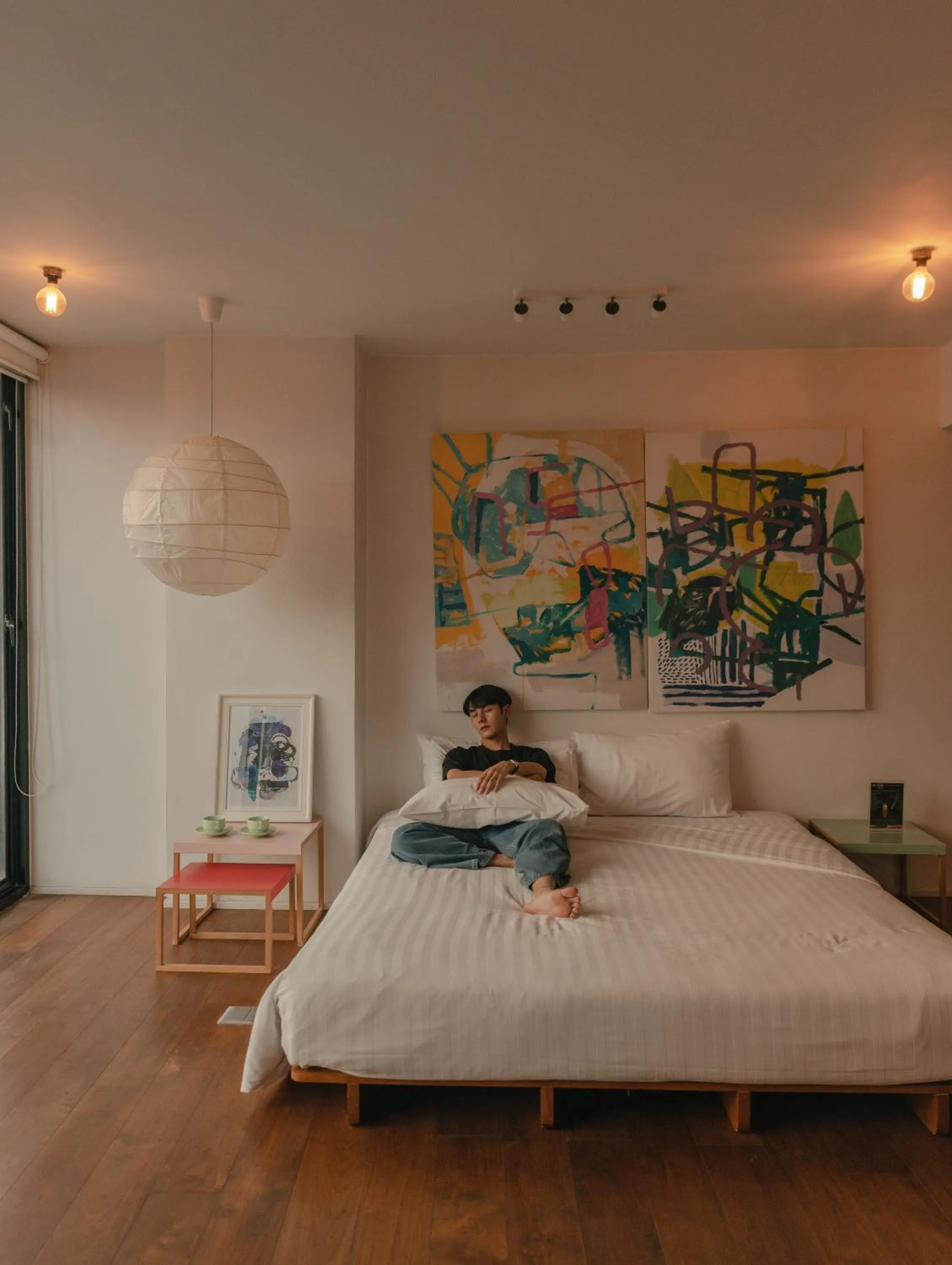 Bed in Art Mai Gallery Nimman Hotel Chiang Mai