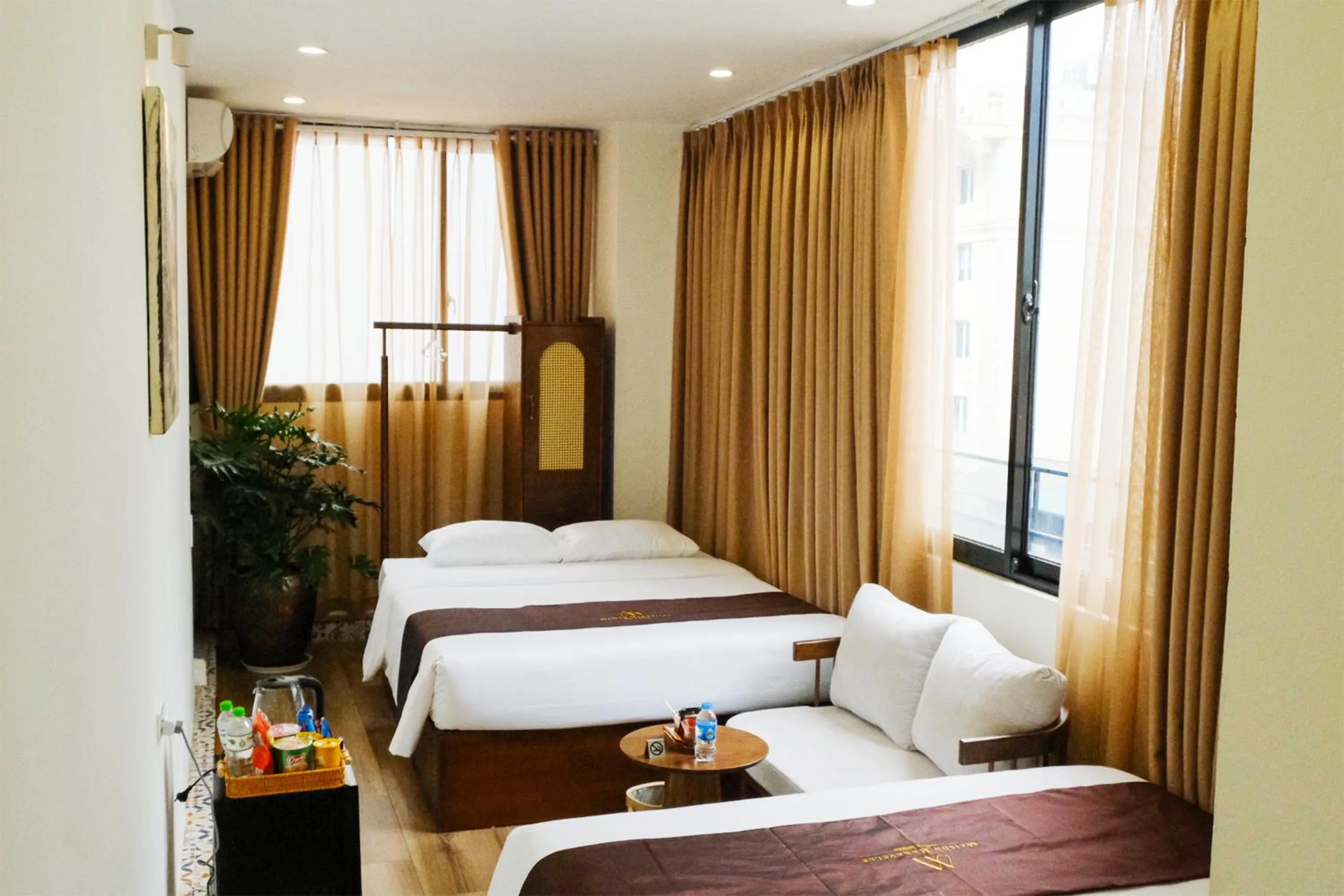 Bed in Maison Maravelle Hotel - Boutique Stay in Hanoi Old Quarter