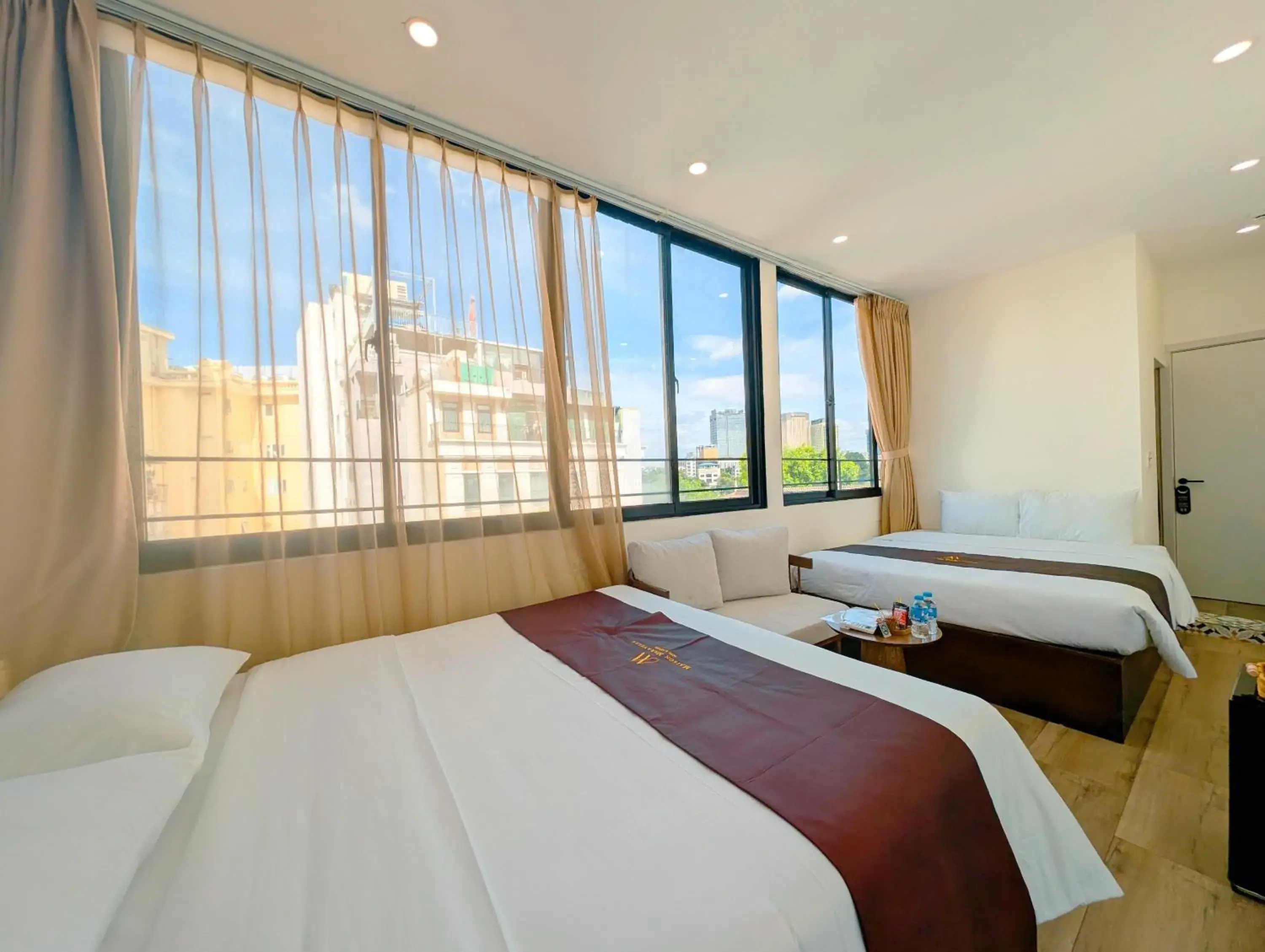 Twin Room with City View in Maison Maravelle Hotel - Boutique Stay in Hanoi Old Quarter Twin Room with City View in Maison Maravelle Hotel - Boutique Stay in Hanoi Old Quarter