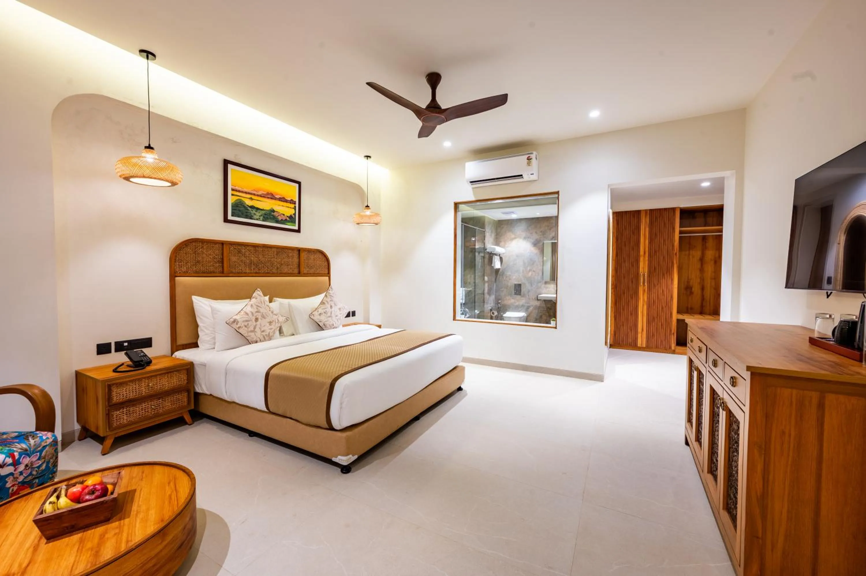 Bed in ARK Lake Resort, Igatpuri