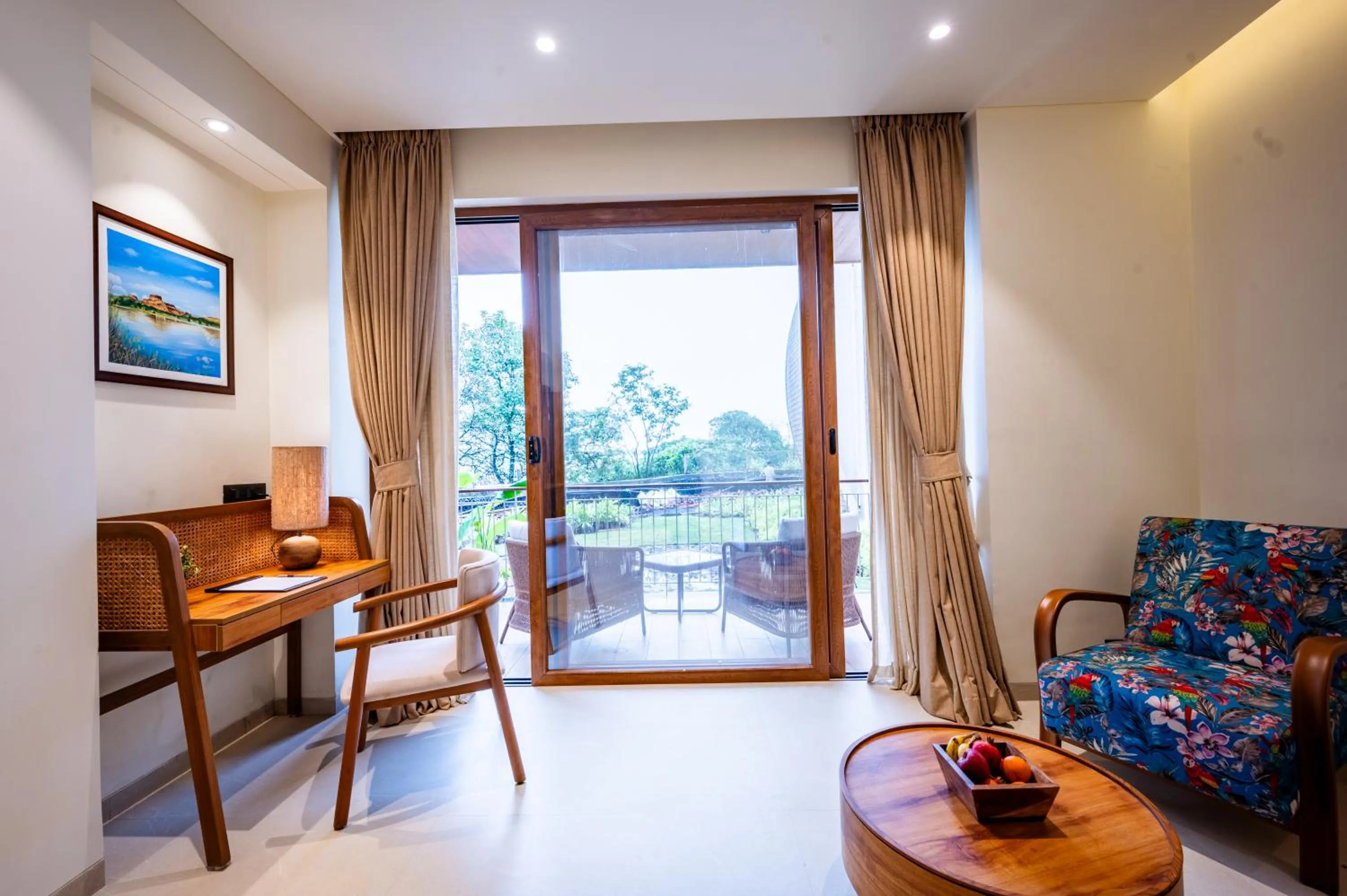 Seating area in ARK Lake Resort, Igatpuri