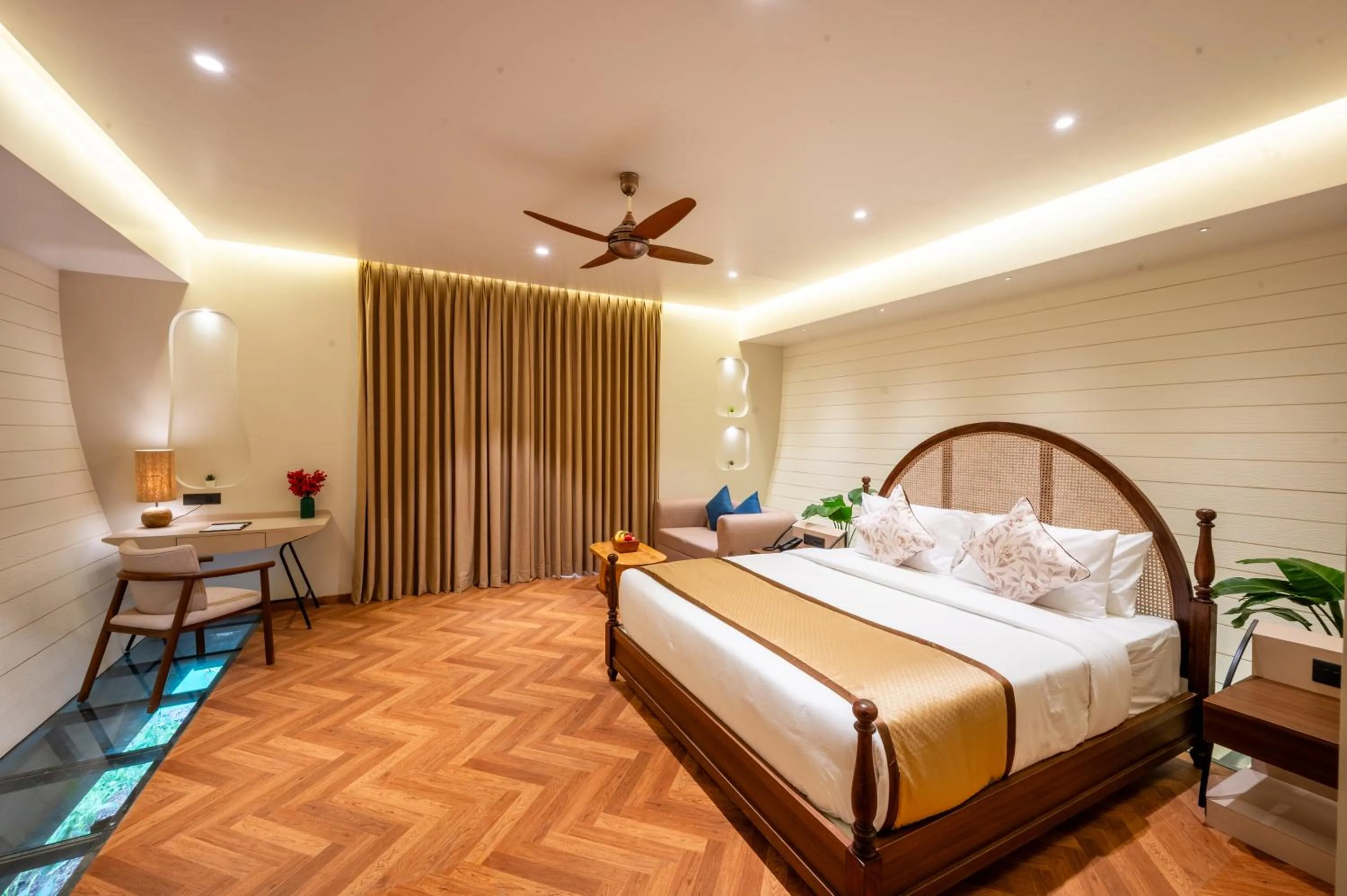 Photo of the whole room, Bed in ARK Lake Resort, Igatpuri