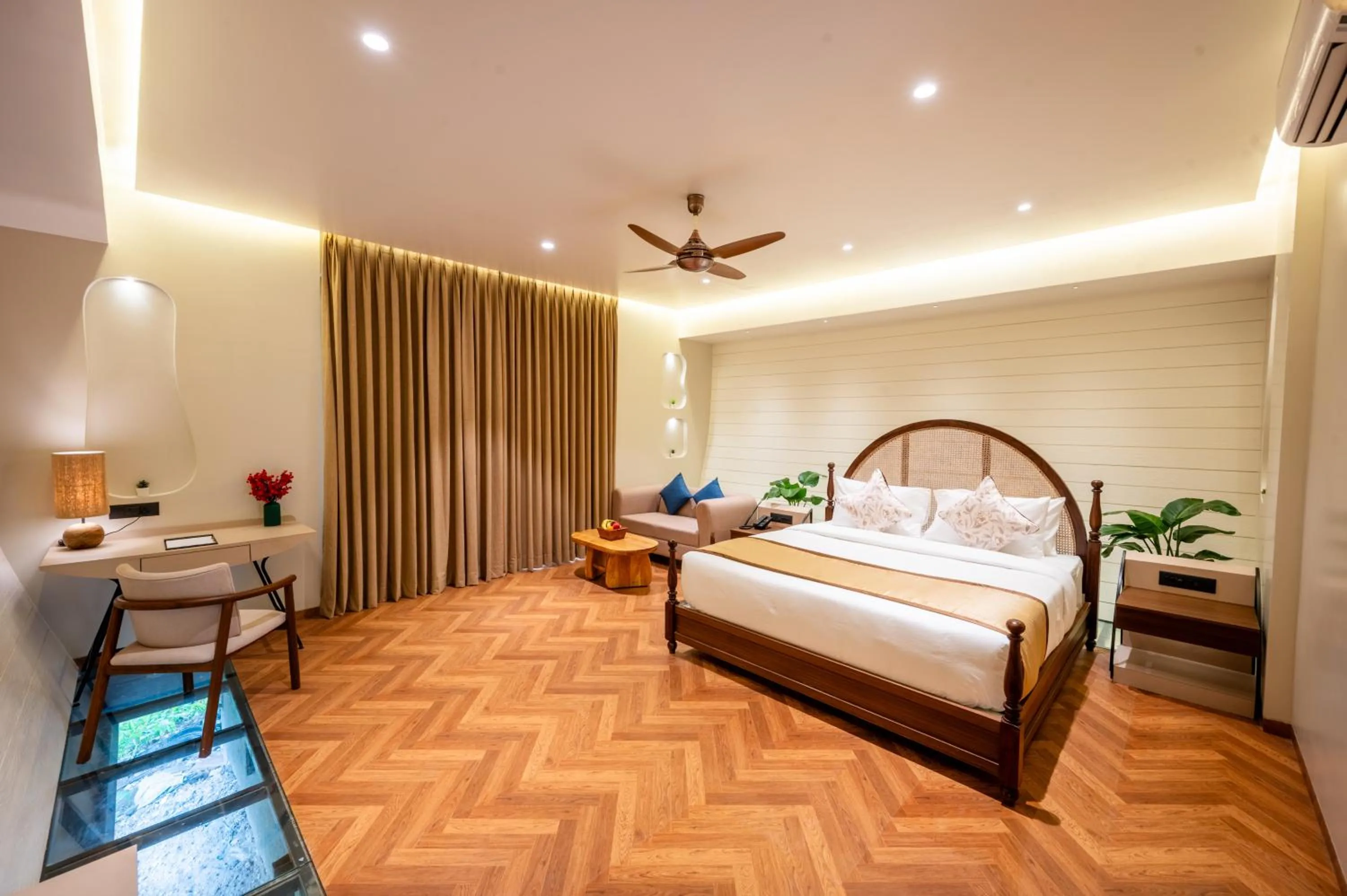 Photo of the whole room, Bed in ARK Lake Resort, Igatpuri