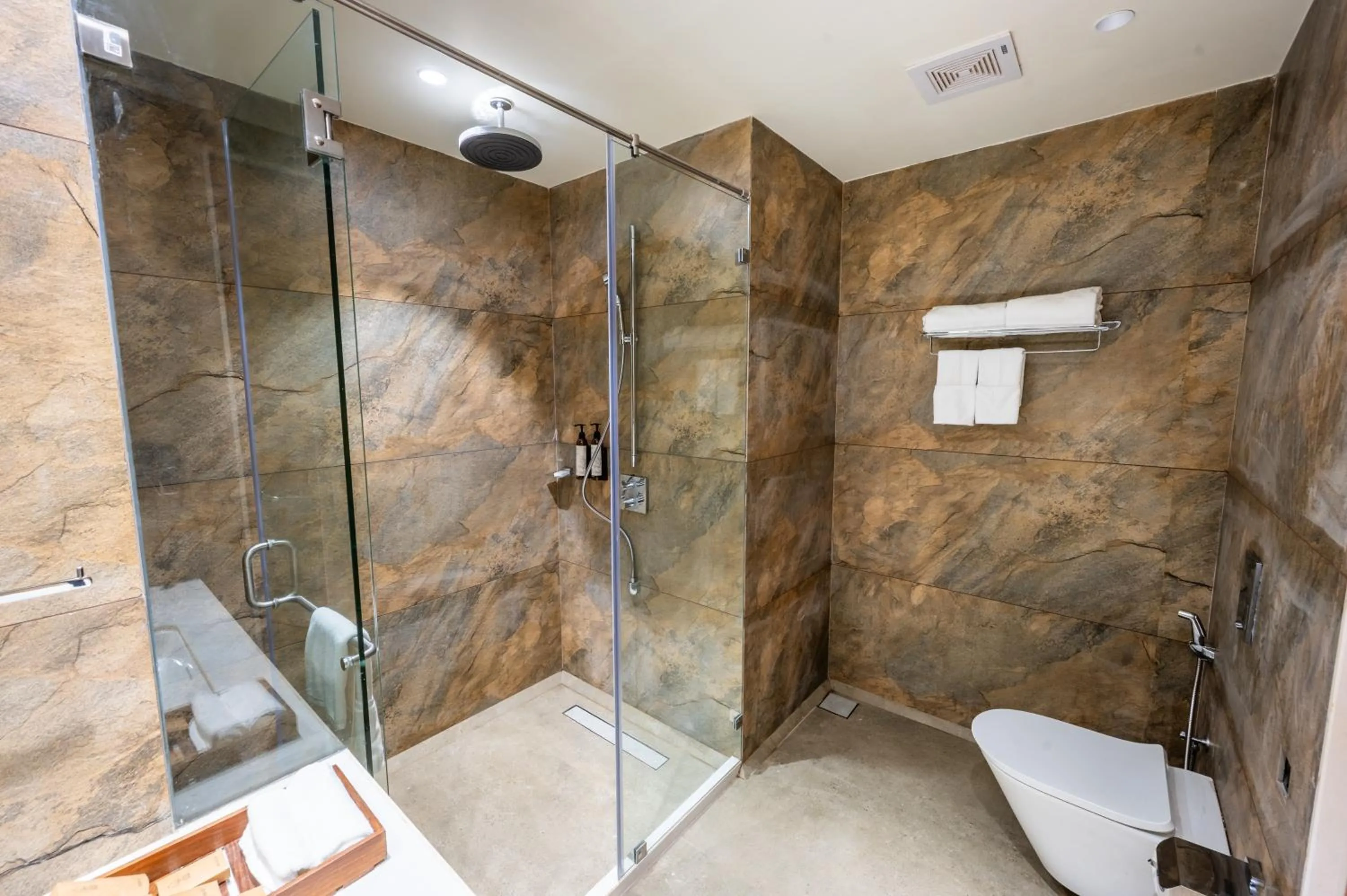 Bathroom in ARK Lake Resort, Igatpuri