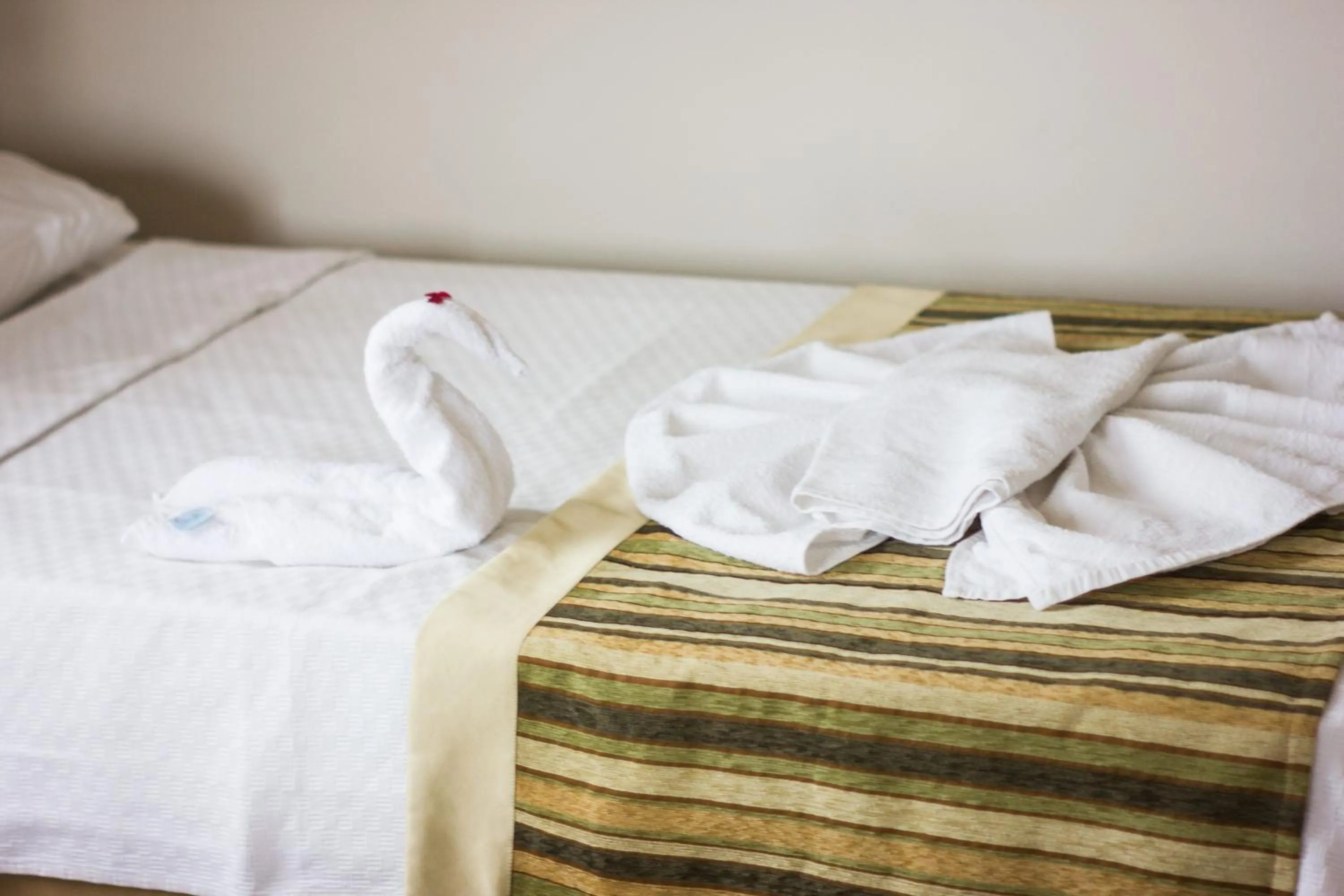 Bed in Denizhan Hotel