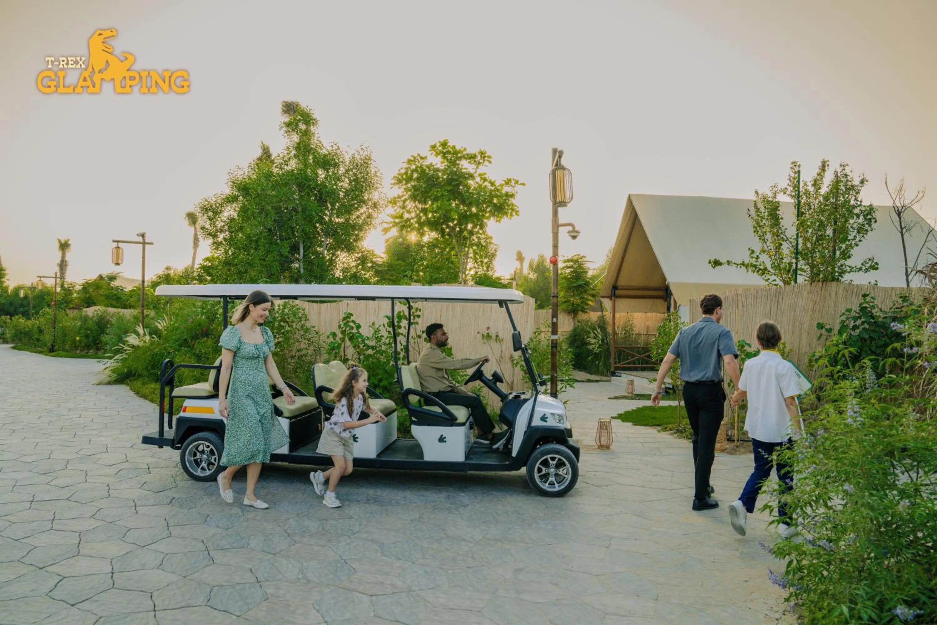 People in T-Rex Glamping, Including Free Access to Dubai Parks and Resorts
