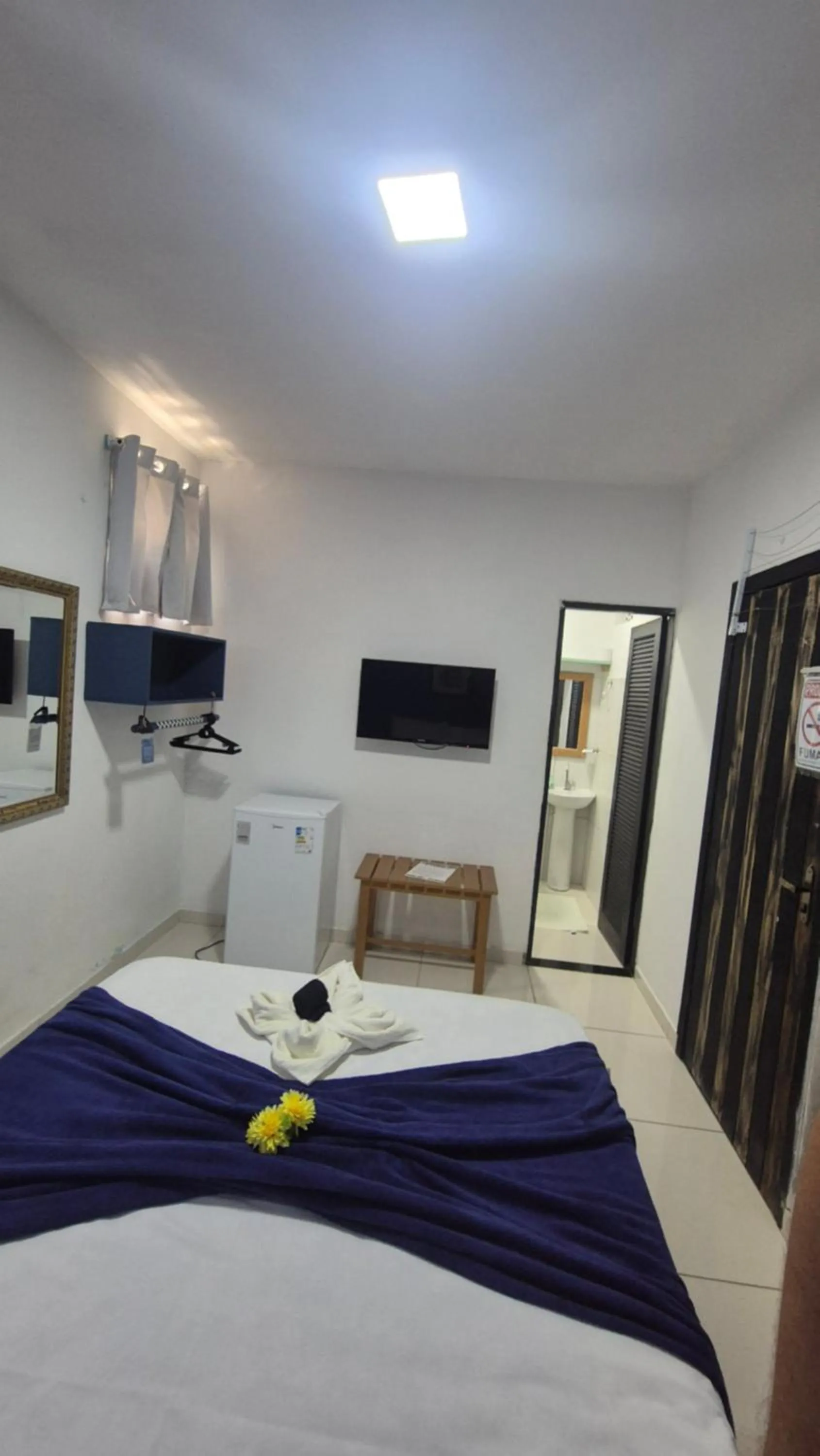 TV and multimedia, Bed in Magia D'ajuda Hospedagem - Centrinho, próximo à Mucugê