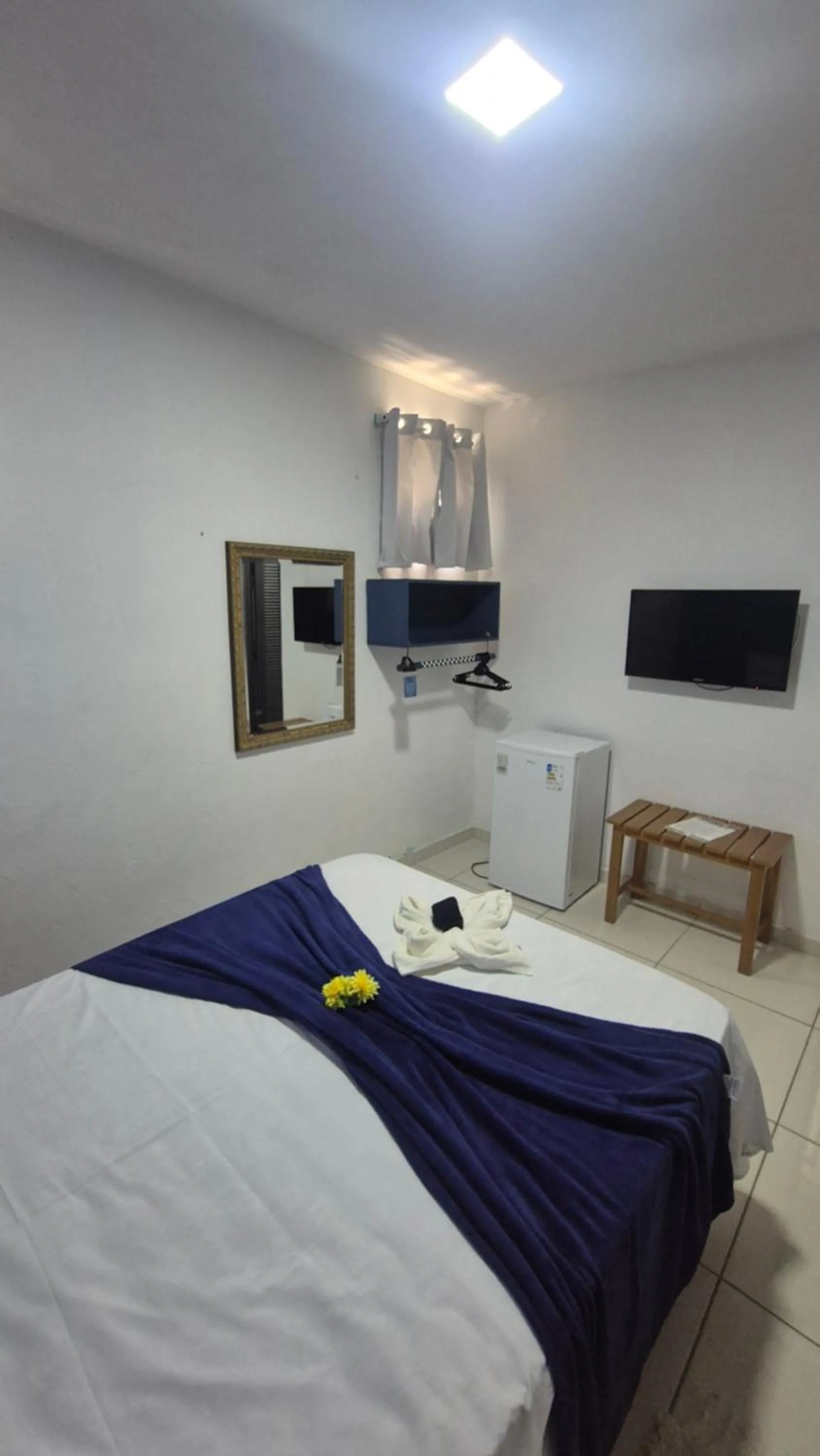 TV and multimedia, Bed in Magia D'ajuda Hospedagem - Centrinho, próximo à Mucugê
