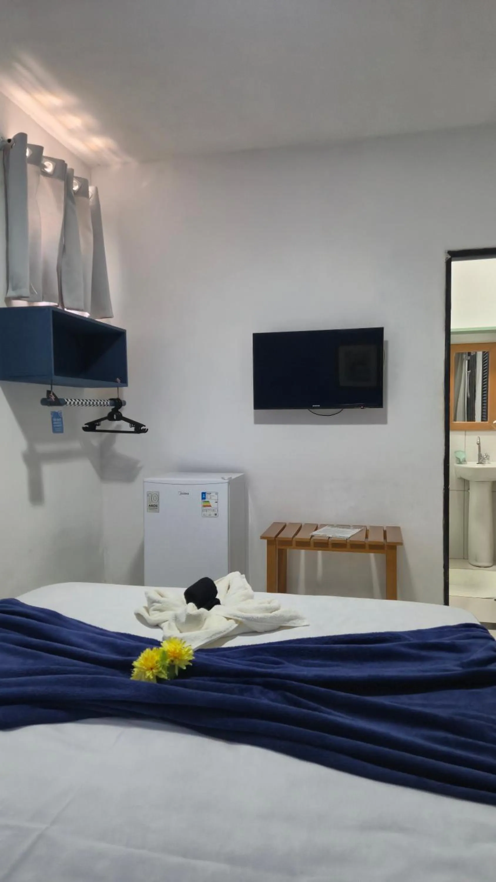 TV and multimedia, Bed in Magia D'ajuda Hospedagem - Centrinho, próximo à Mucugê