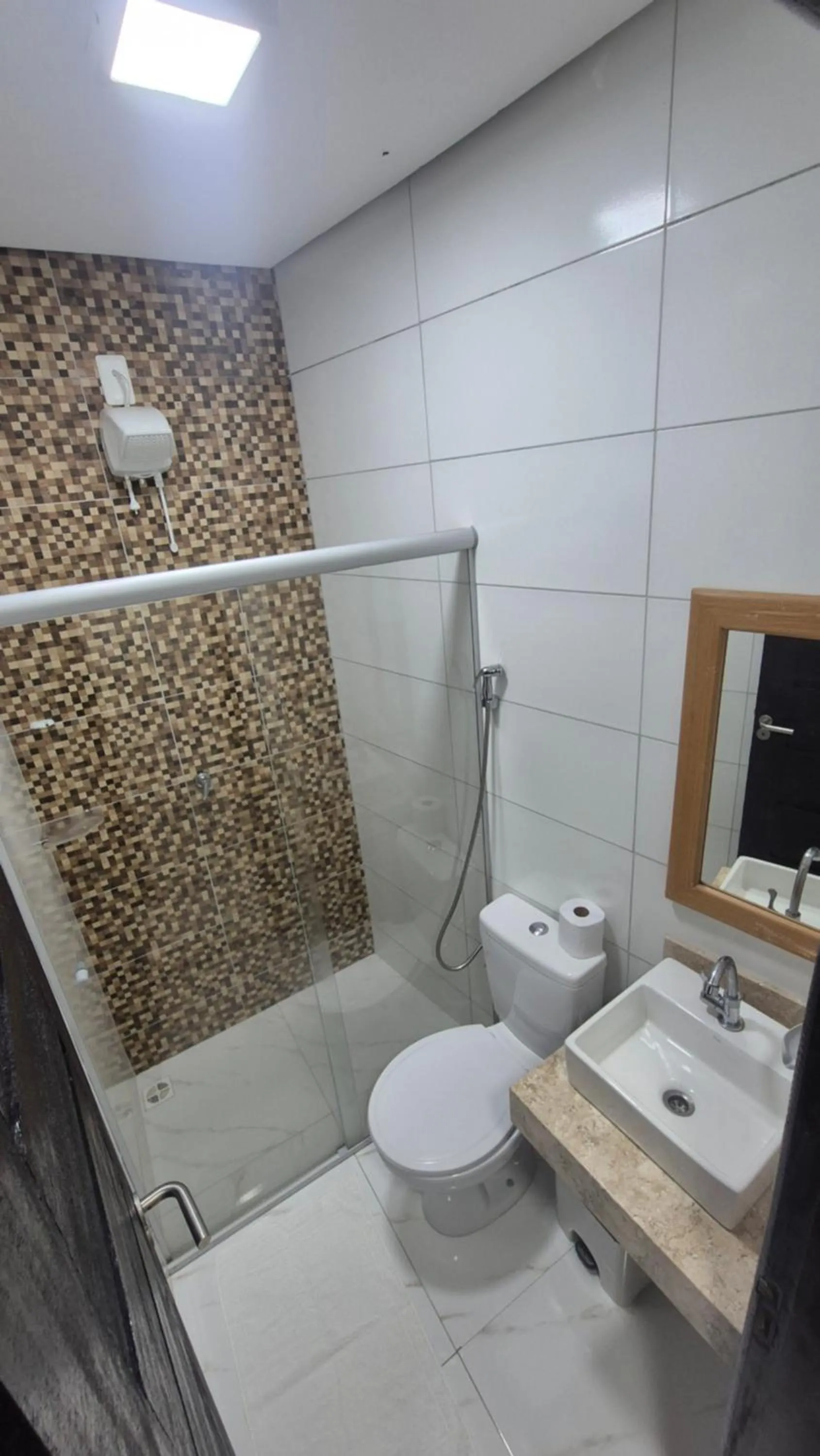 Shower in Magia D'ajuda Hospedagem - Centrinho, próximo à Mucugê