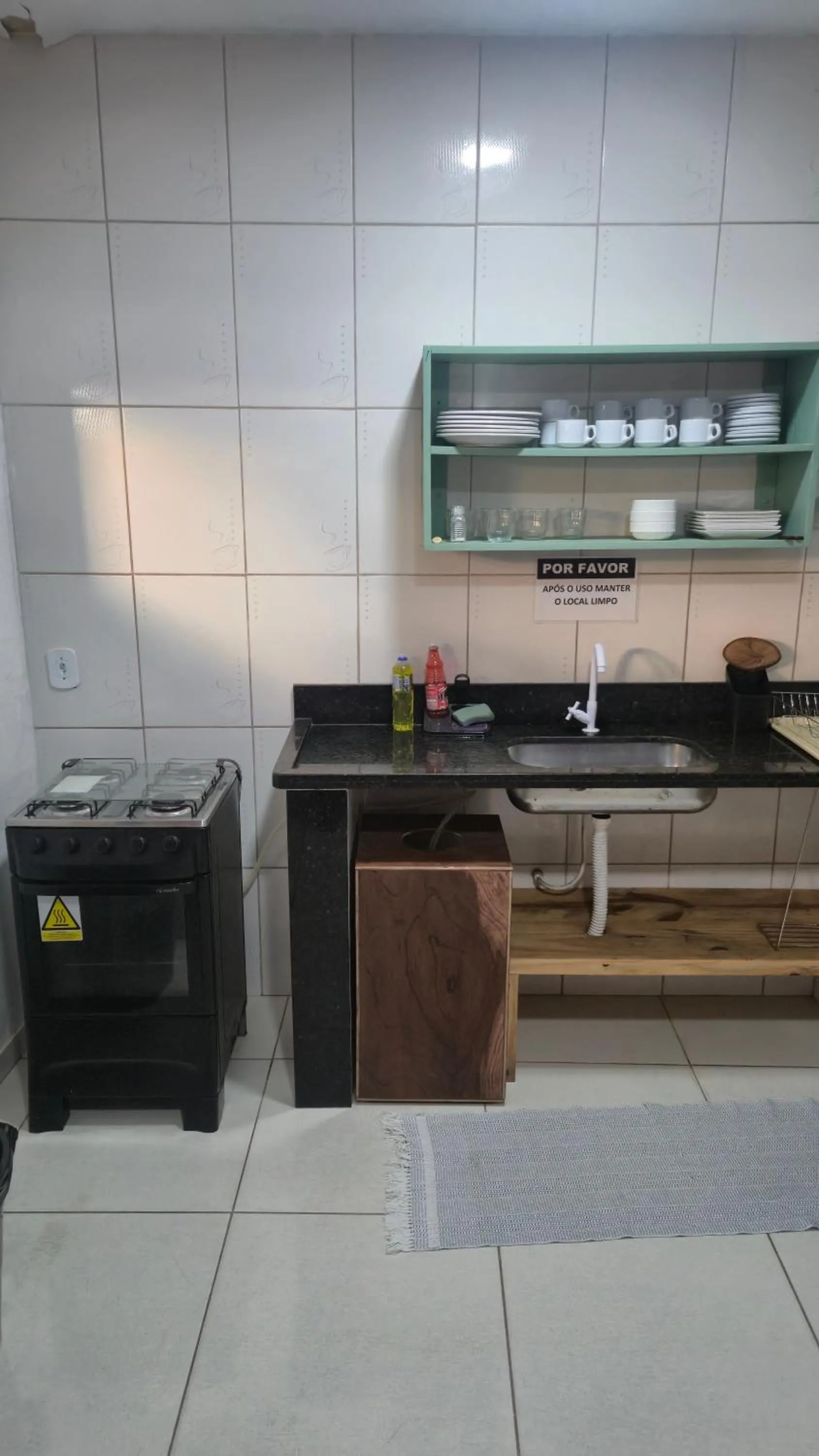 Communal kitchen in Magia D'ajuda Hospedagem - Centrinho, próximo à Mucugê