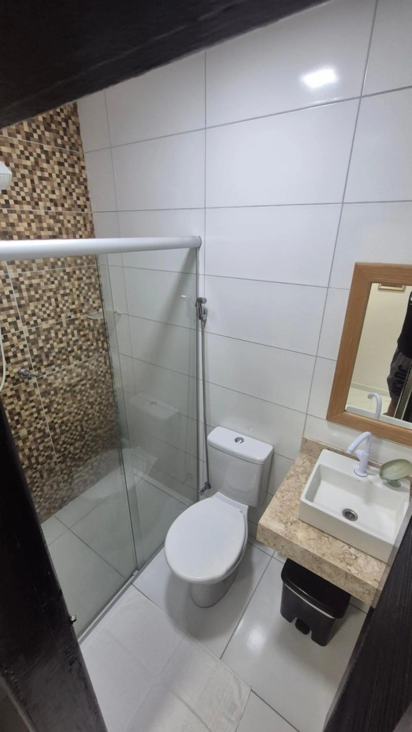 Bathroom in Magia D'ajuda Hospedagem - Centrinho, próximo à Mucugê