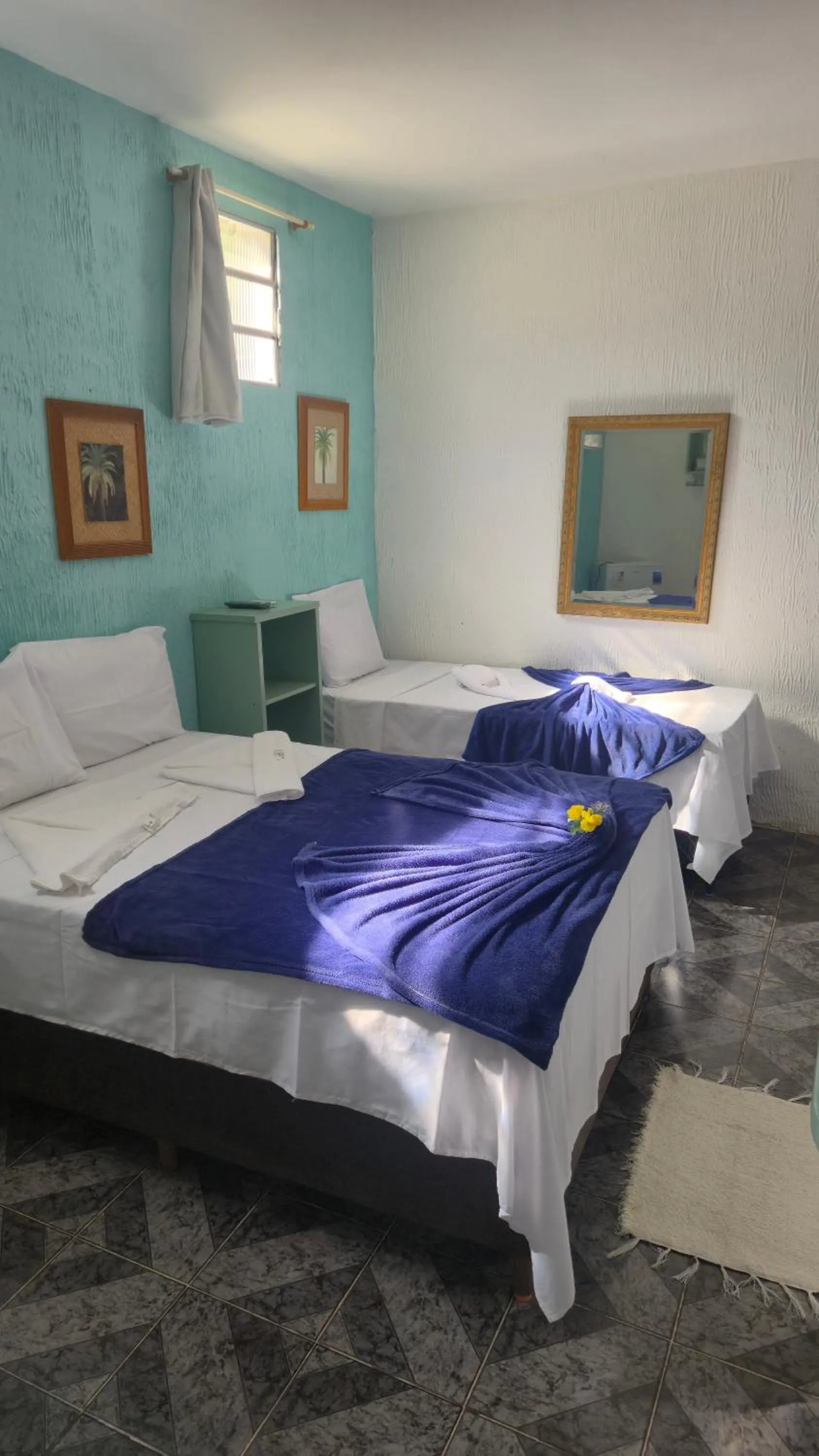 Bed in Magia D'ajuda Hospedagem - Centrinho, próximo à Mucugê