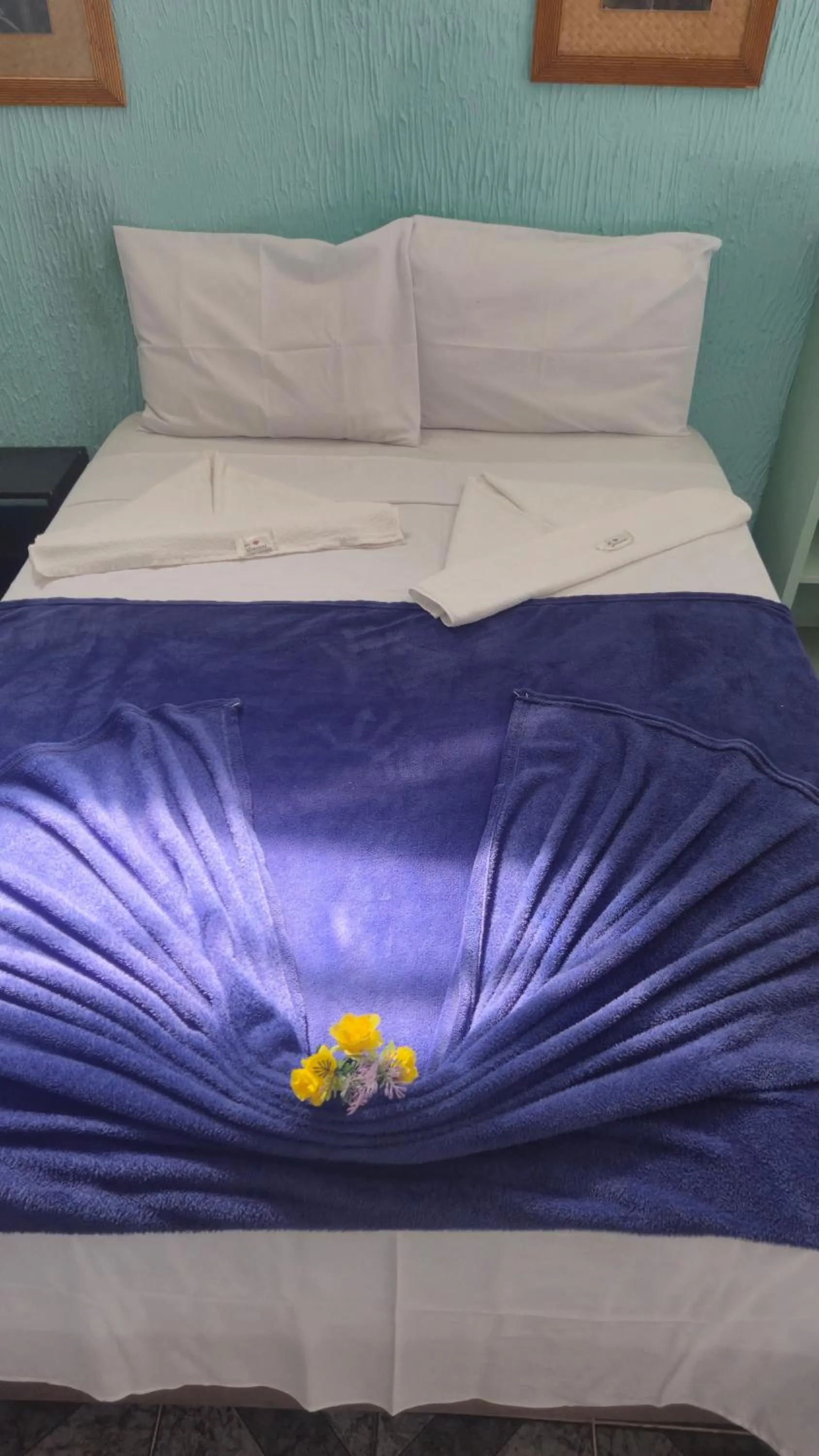 Bed in Magia D'ajuda Hospedagem - Centrinho, próximo à Mucugê
