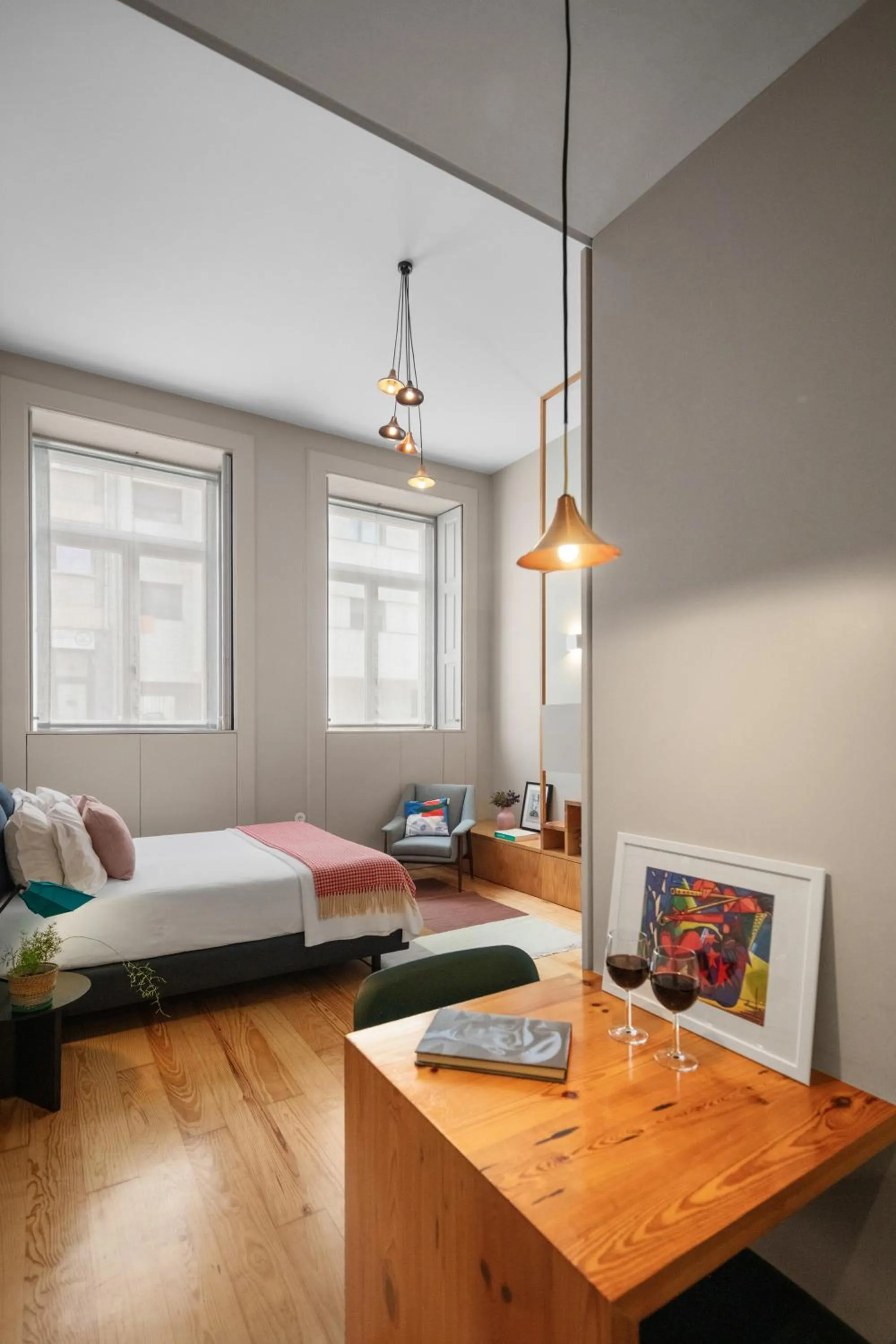 Photo of the whole room, Bed in Baumhaus Serviced Living - Art & Design Apartments