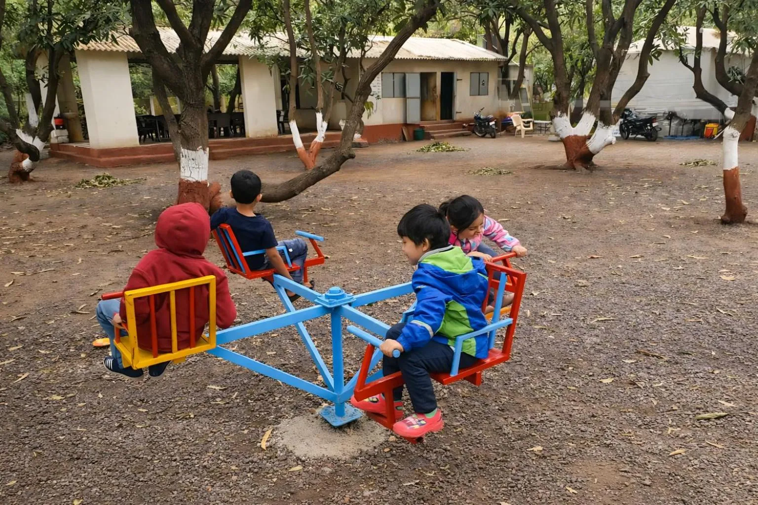 Children play ground in The Wilds Villa Gir Jungle Stay with Swimming Pool