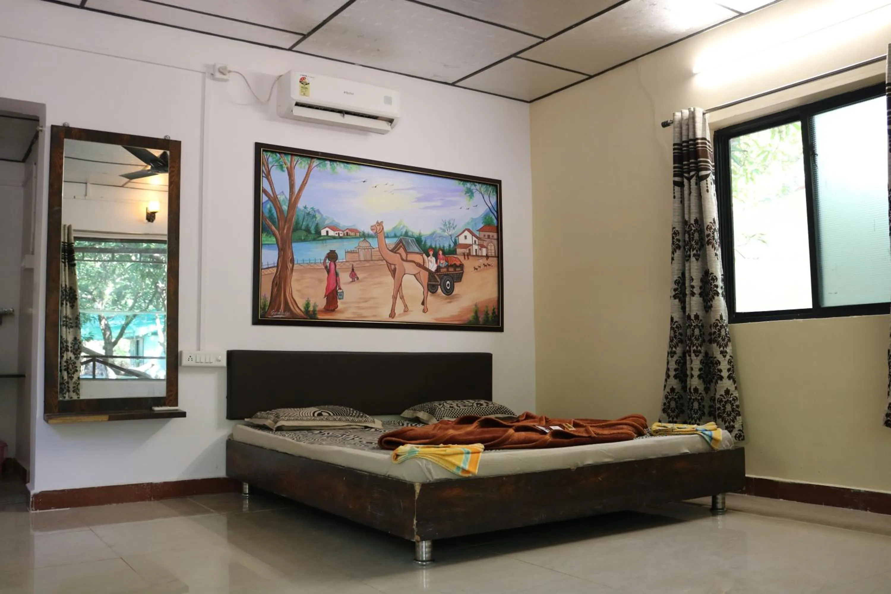 Bed in The Wilds Villa Gir Jungle Stay with Swimming Pool