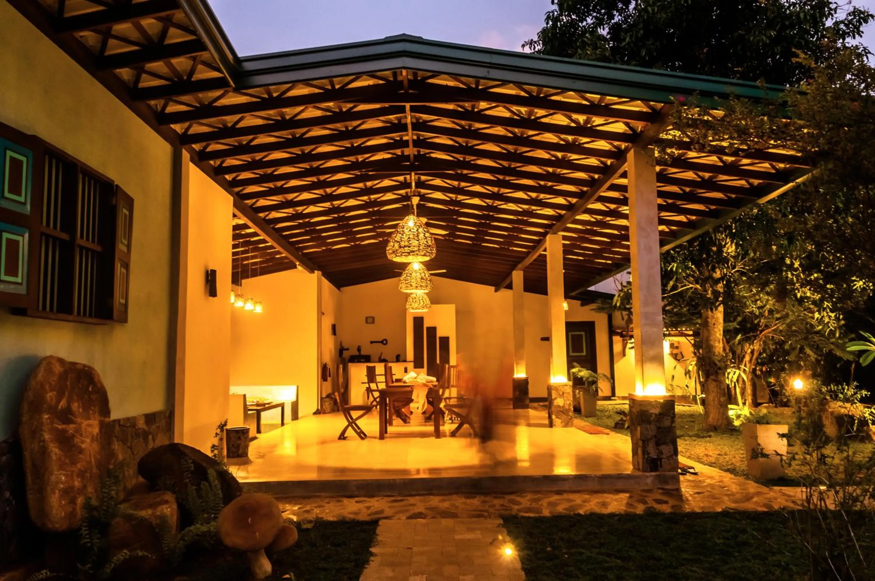 Sunset in Garcinia Leaf