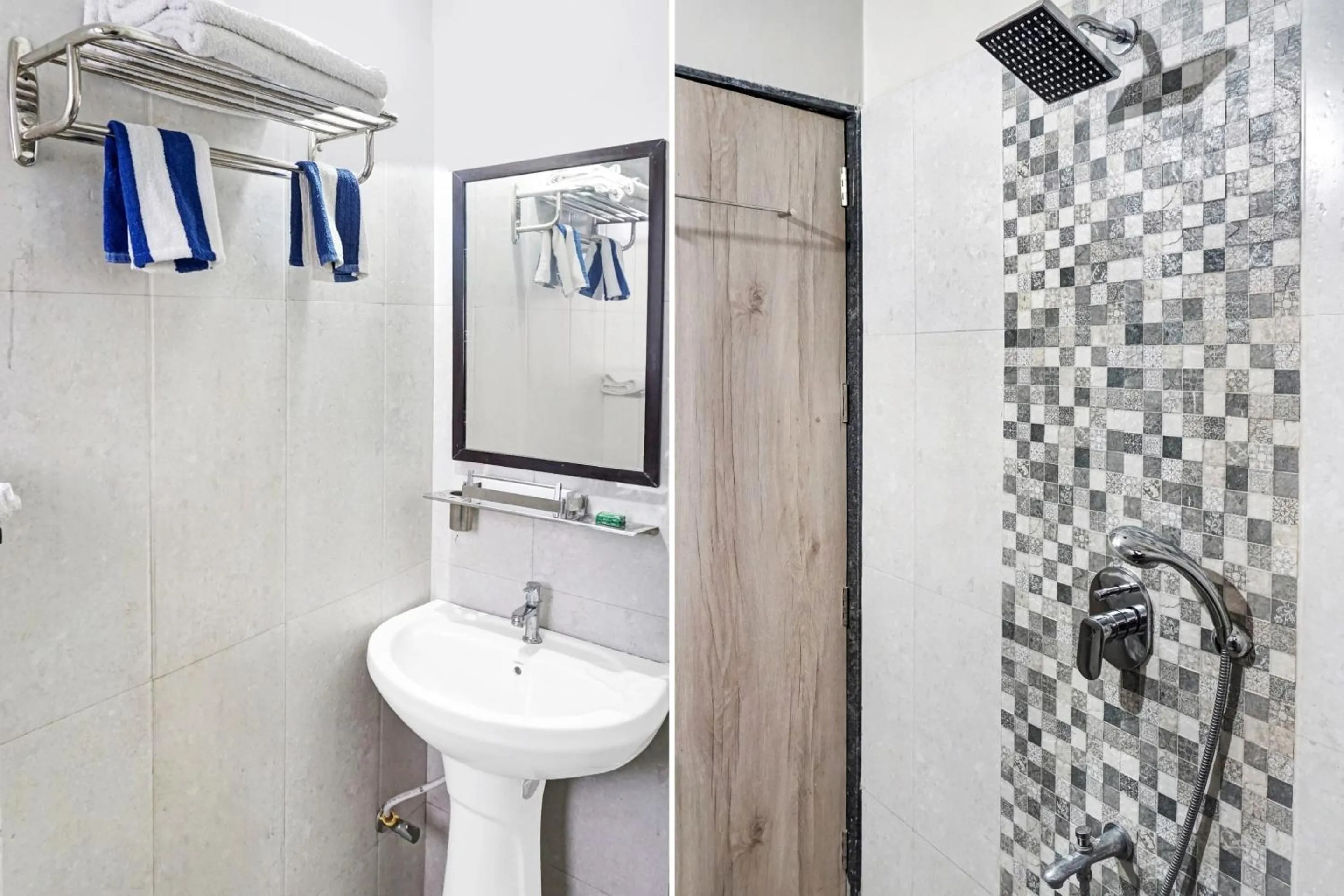 Bathroom in Super Townhouse OAK Hotel Rajmudra