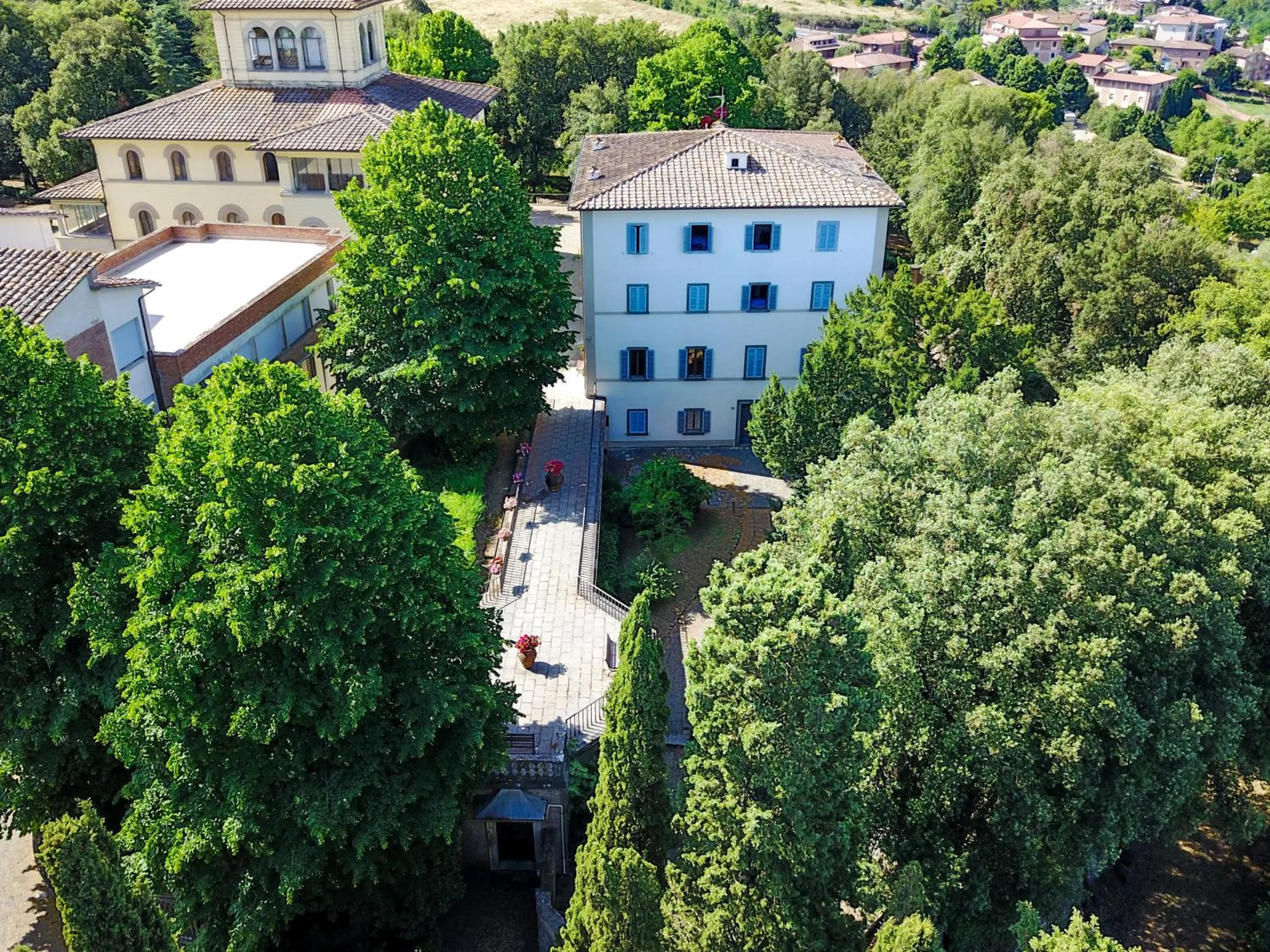 Bird's eye view in Villa Montarioso