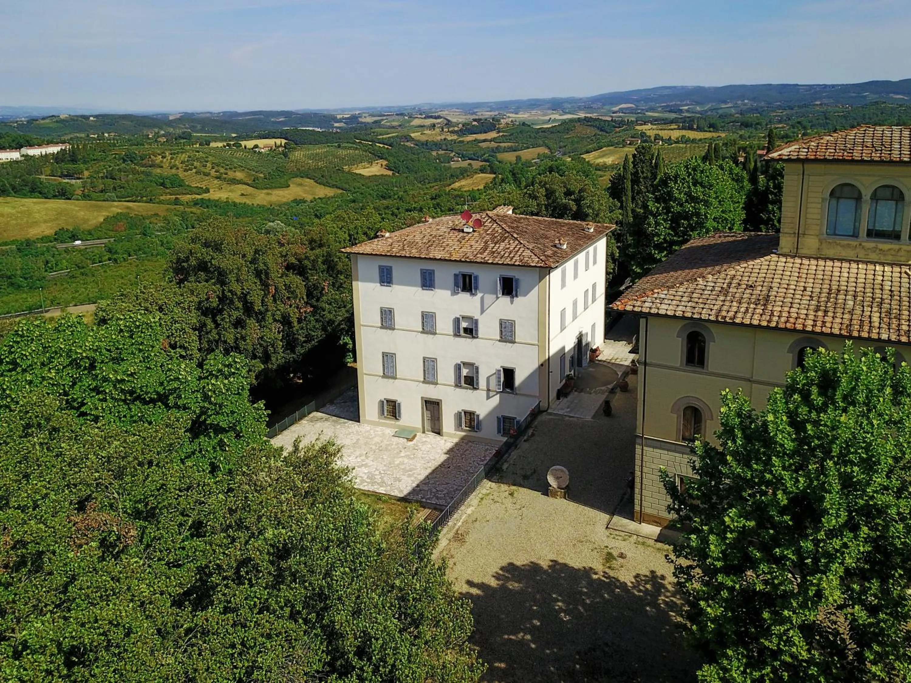 Bird's eye view in Villa Montarioso