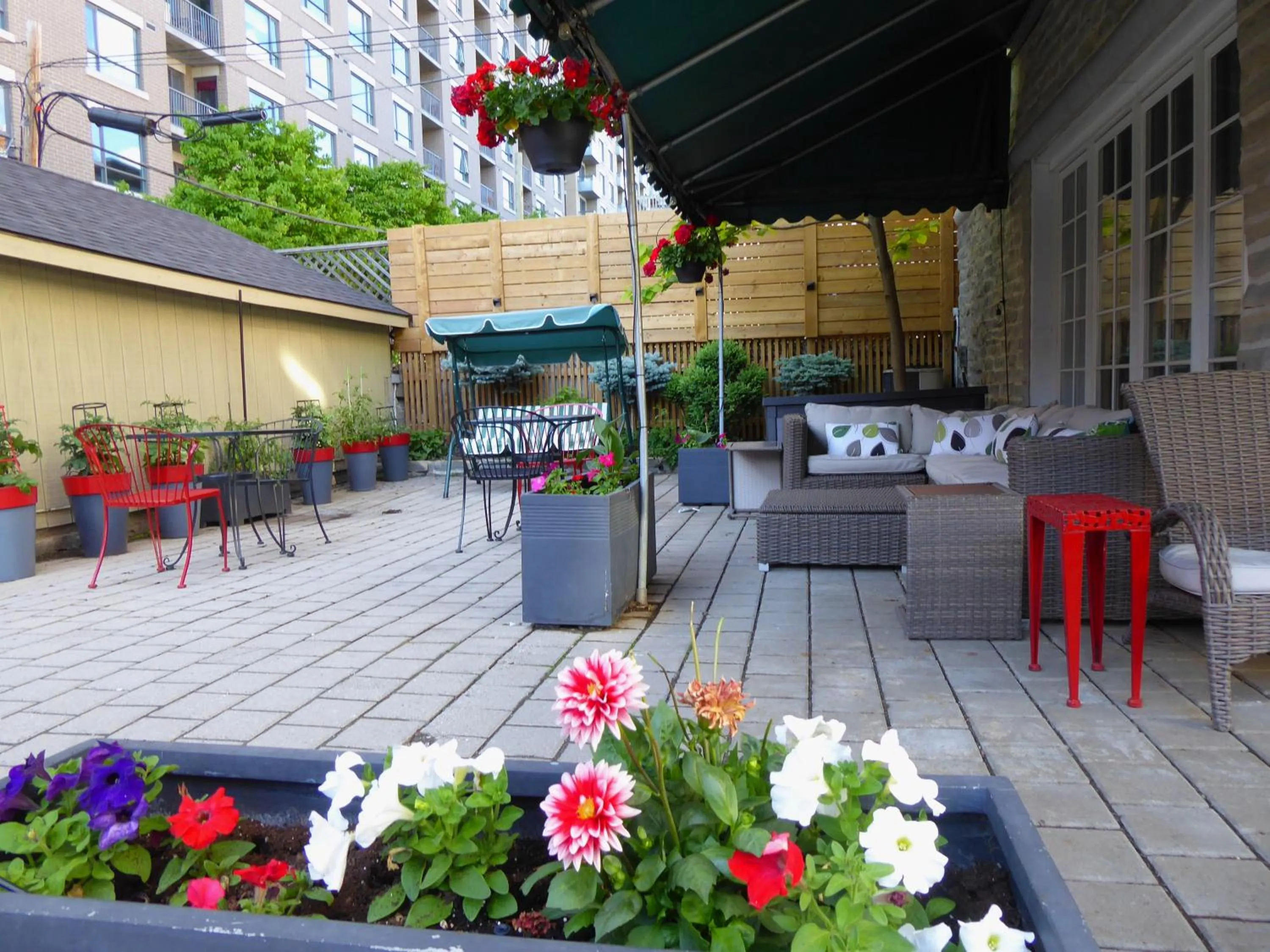 Patio in Swiss Hotel