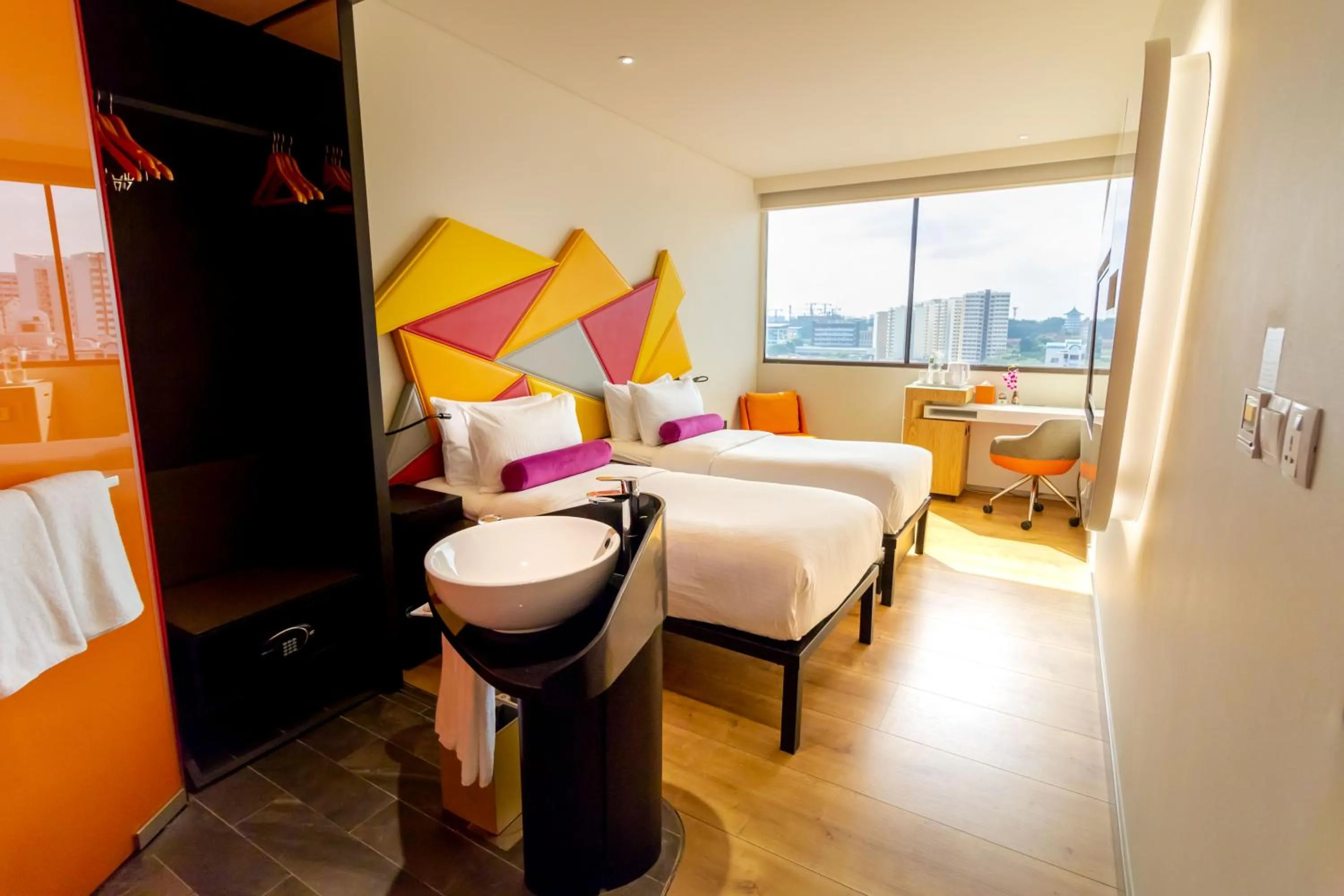 Bathroom, Bed in Ibis Styles Singapore On Macpherson