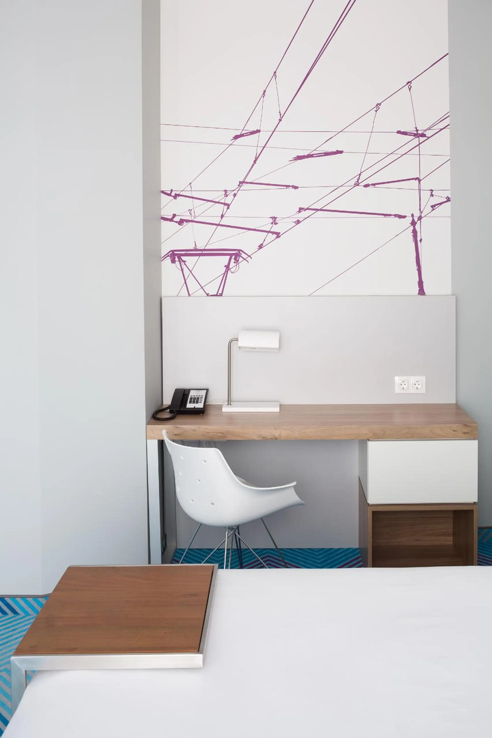 Decorative detail, Bed in Ibis Styles Lviv Center