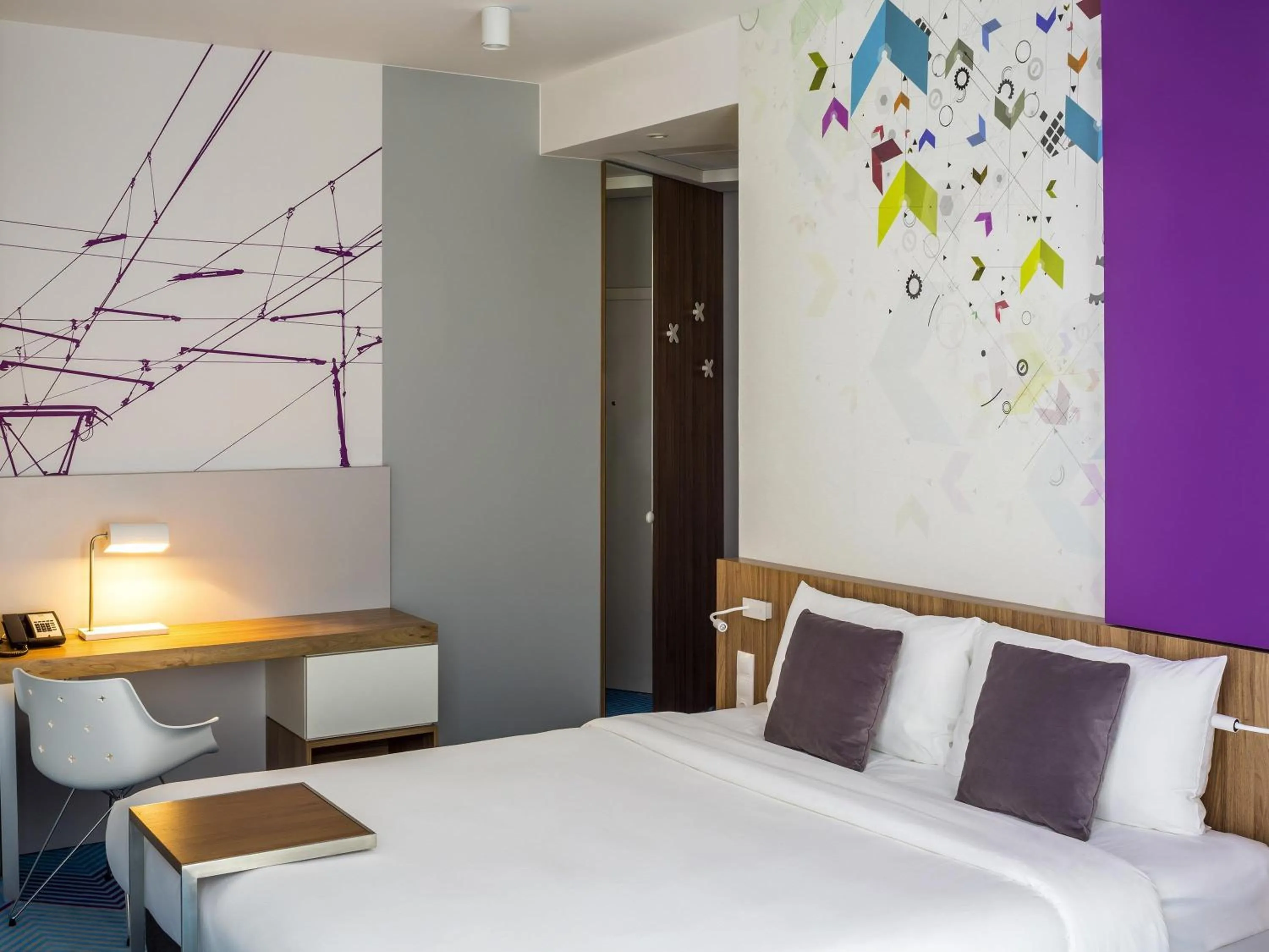 Bedroom, Bed in Ibis Styles Lviv Center