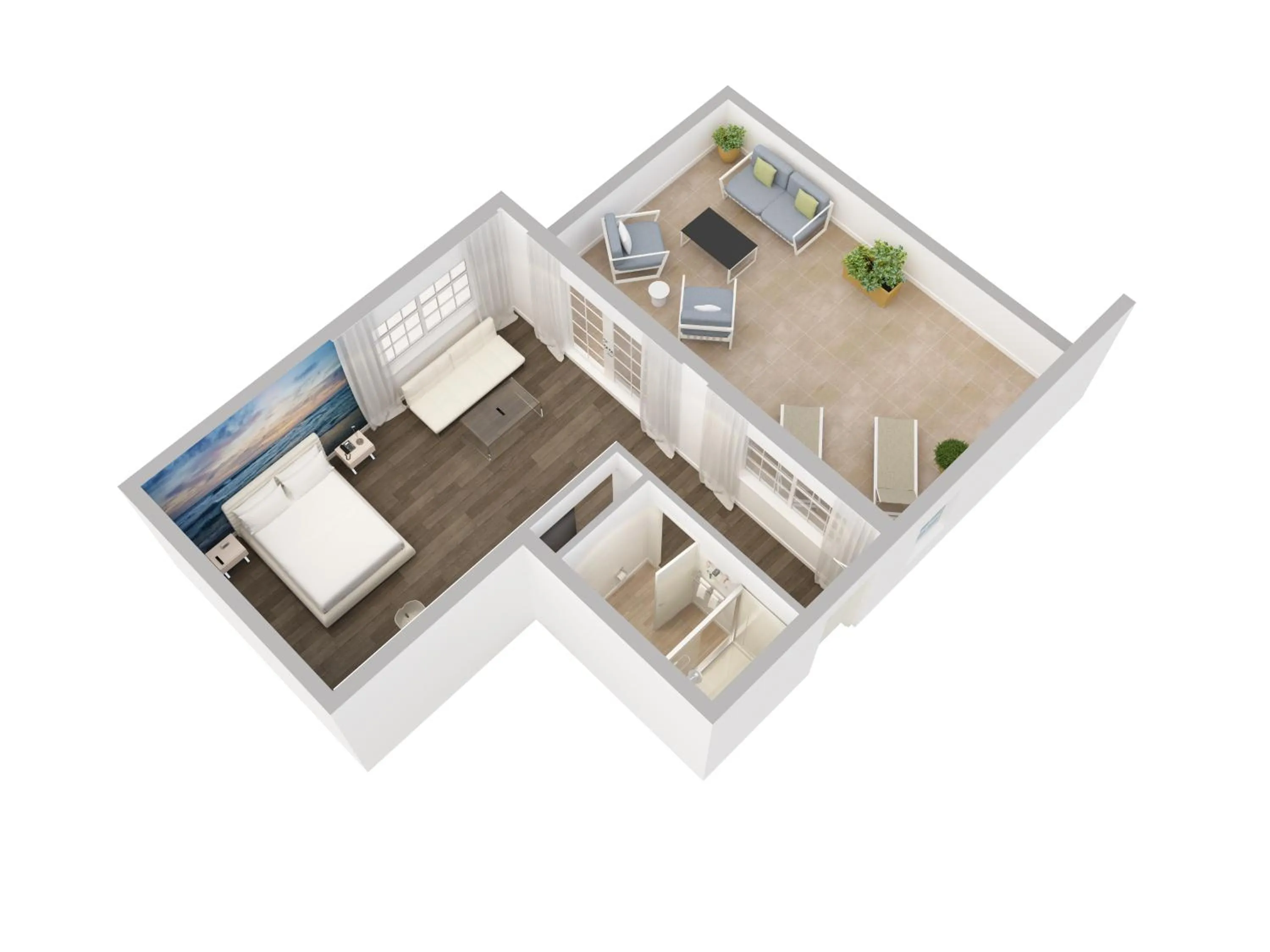 Balcony/Terrace in President Hotel Villa