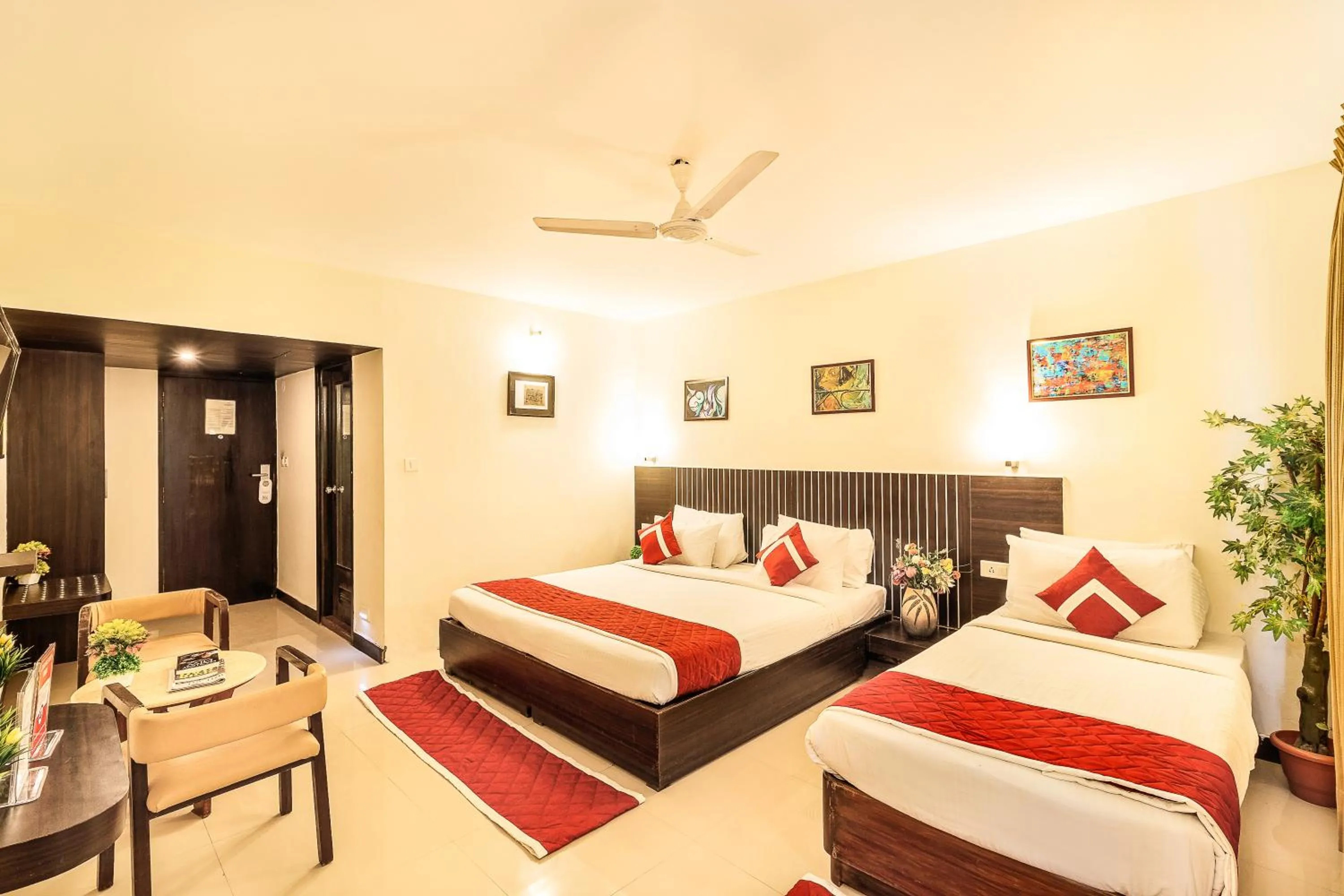 Photo of the whole room, Bed in Octave Himalaya Monarch