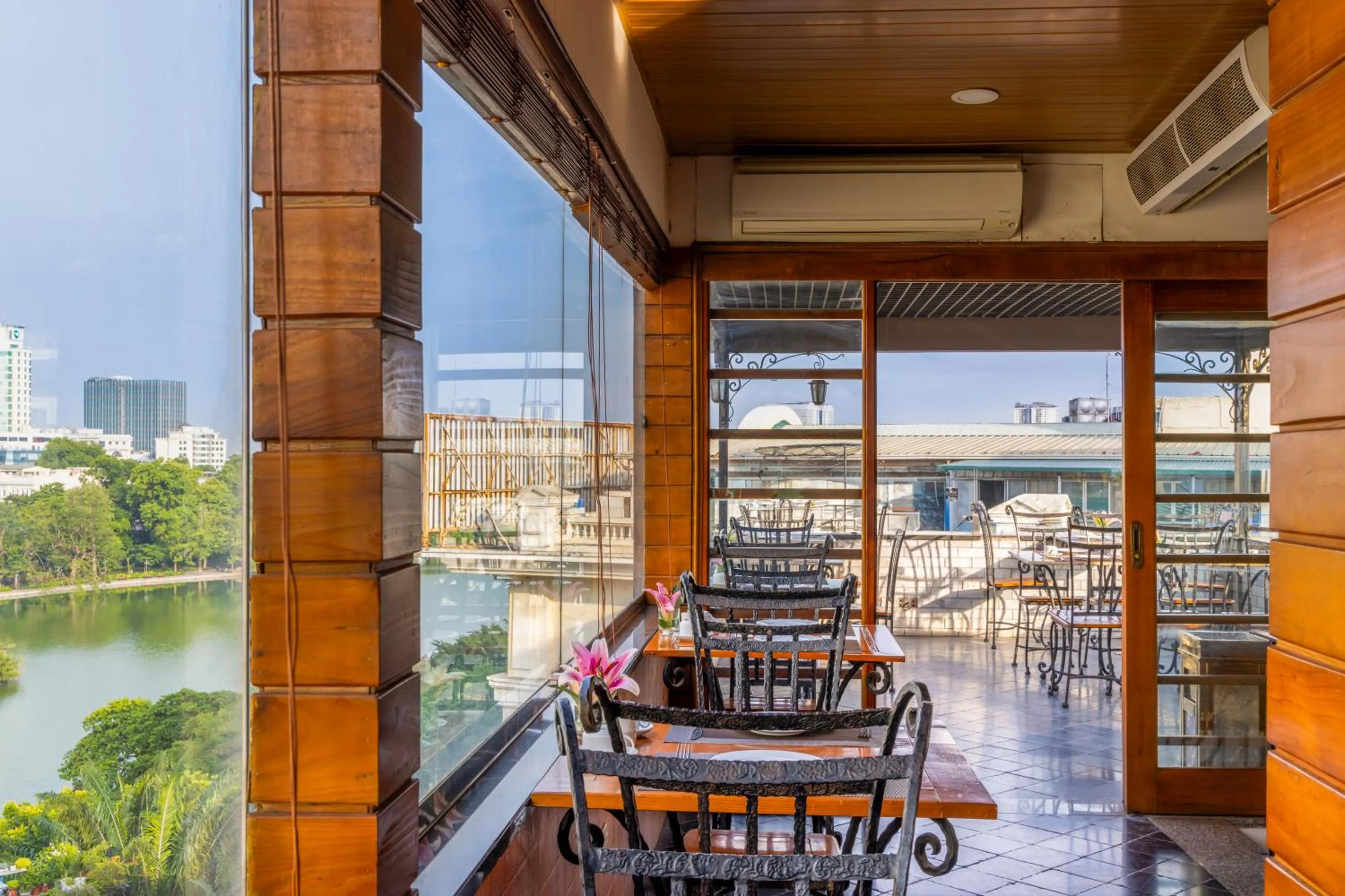 Dining area in Centre Point Hanoi Hotel