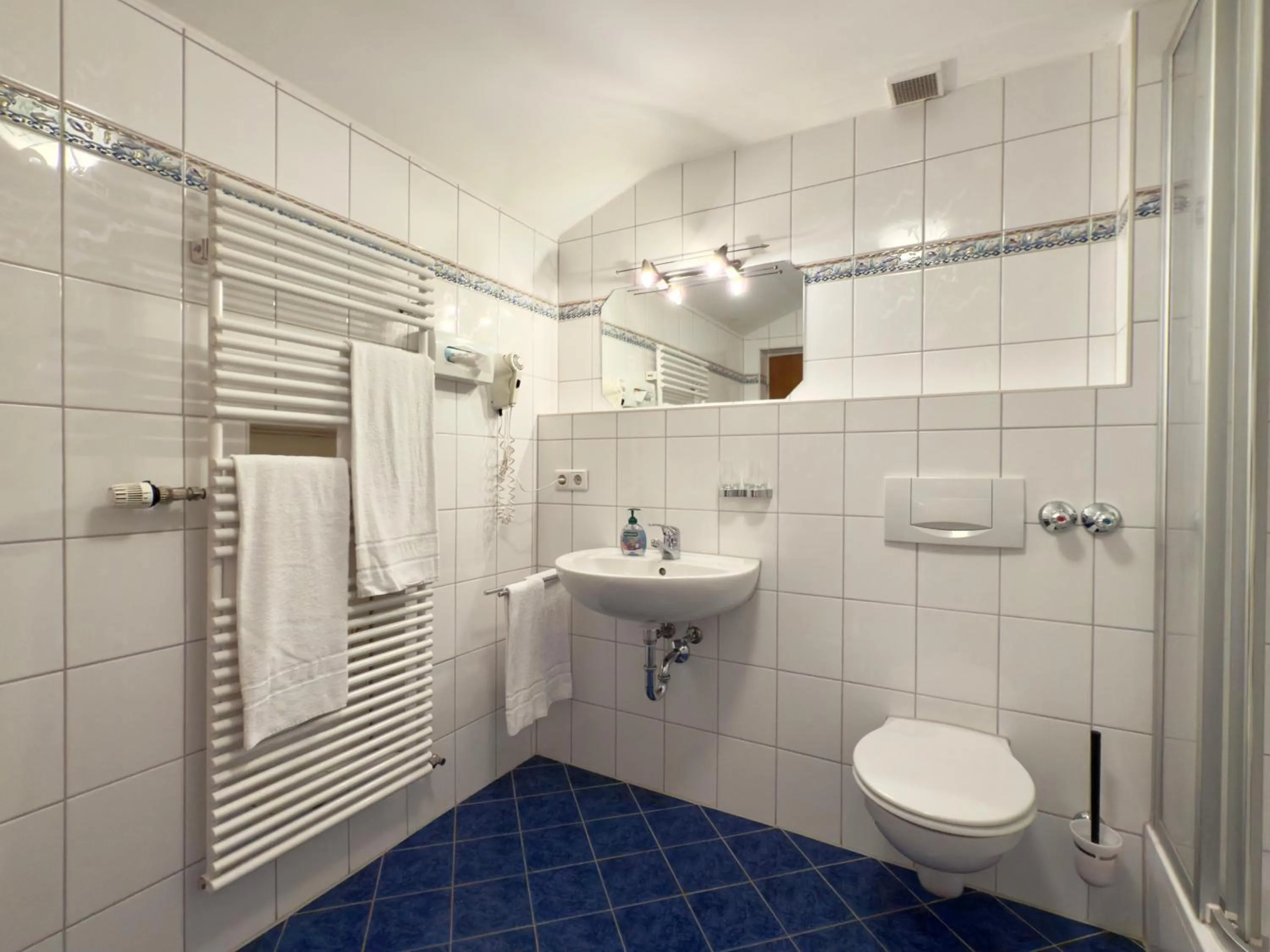 Shower in Hotel Forsthaus Oberau