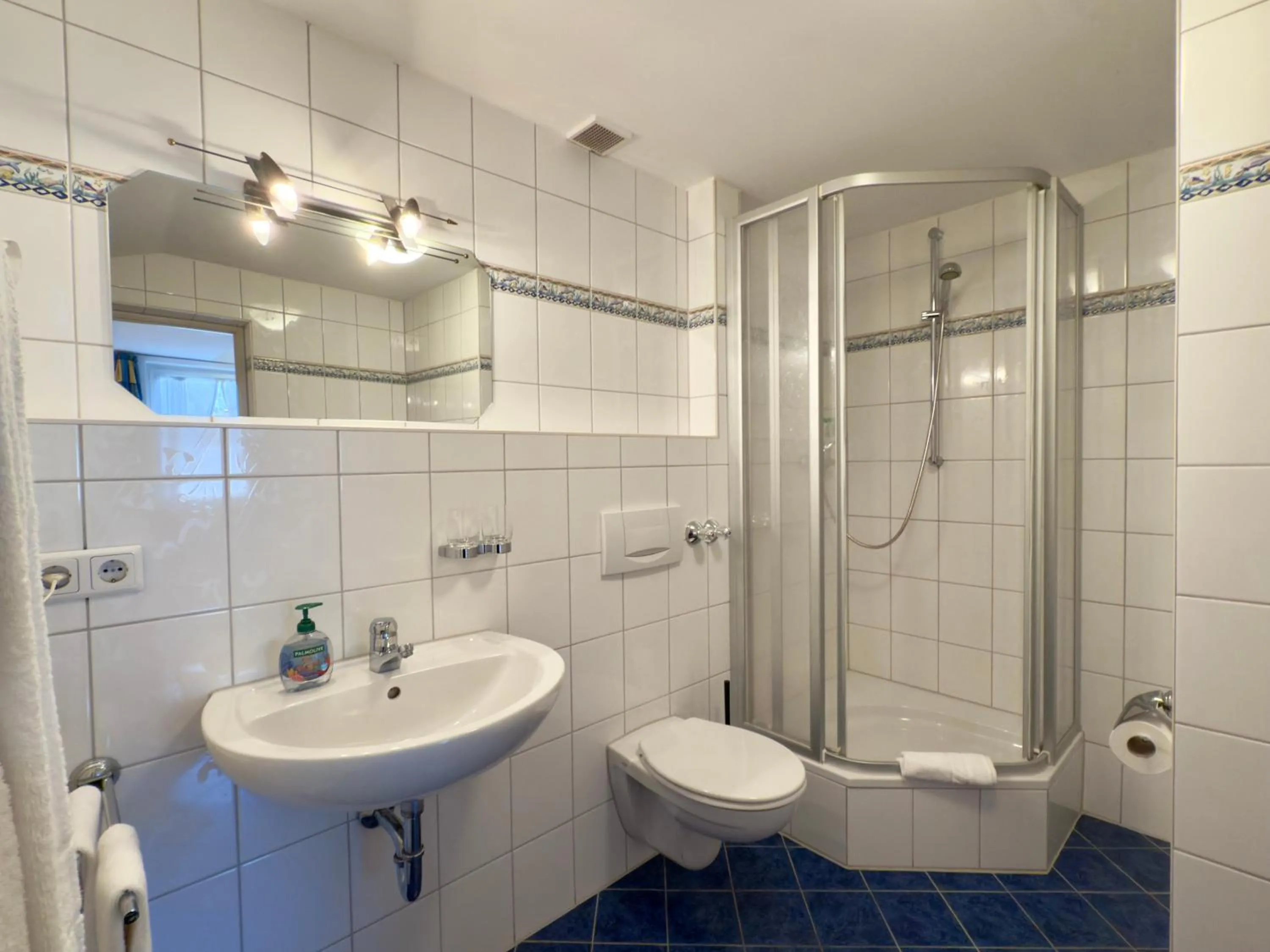 Shower in Hotel Forsthaus Oberau