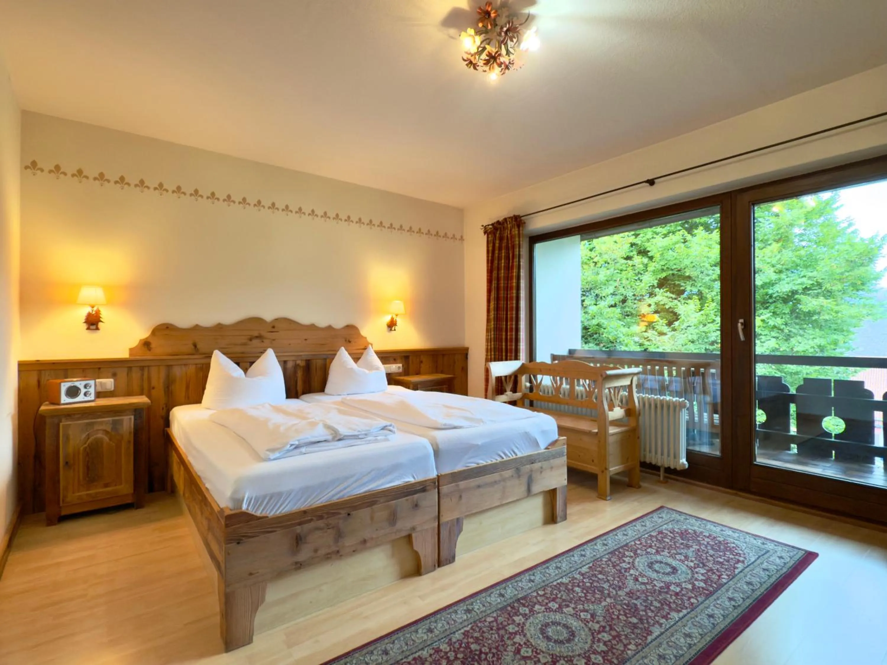 Bed in Hotel Forsthaus Oberau