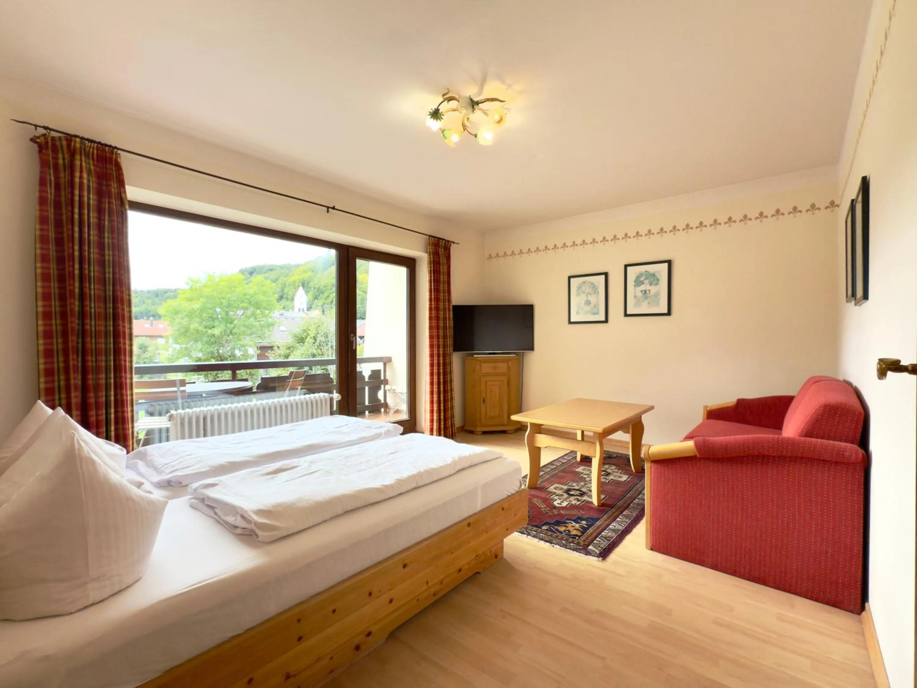 Bed in Hotel Forsthaus Oberau