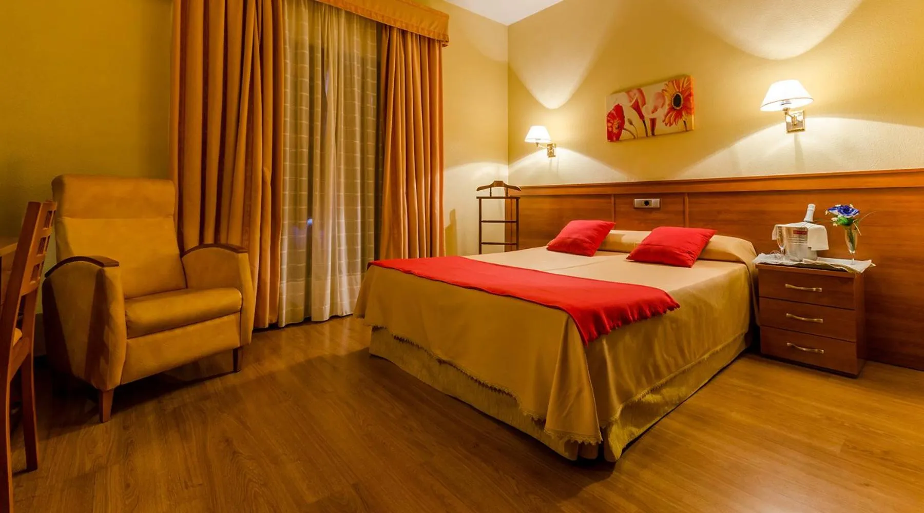 Decorative detail, Bed in Hotel Zodiaco