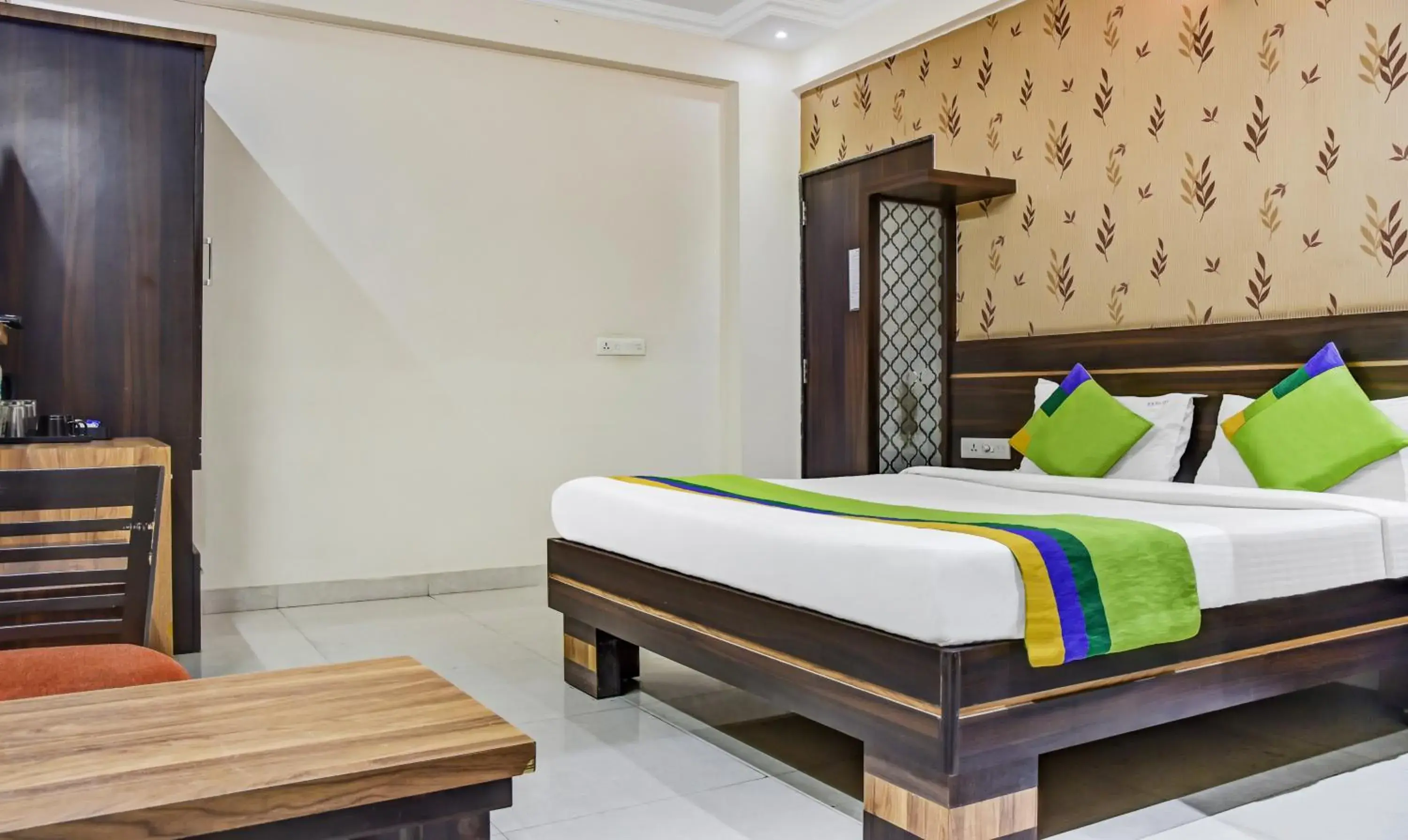 Bedroom, Bed in Treebo Royal Sun Palace MP Nagar Zone 2 Bedroom, Bed in Treebo Royal Sun Palace MP Nagar Zone 2