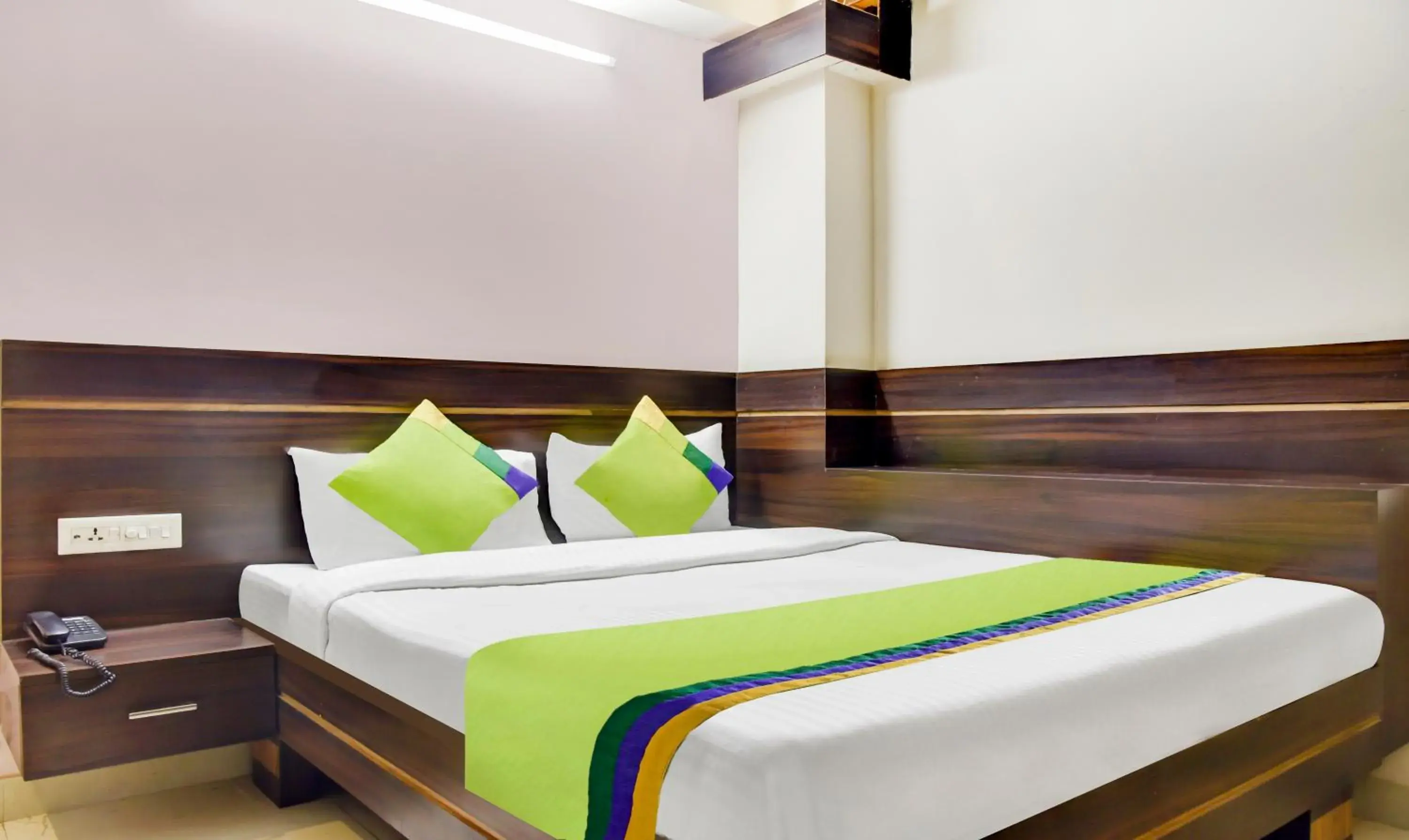 Bedroom, Bed in Treebo Royal Sun Palace MP Nagar Zone 2 Bedroom, Bed in Treebo Royal Sun Palace MP Nagar Zone 2