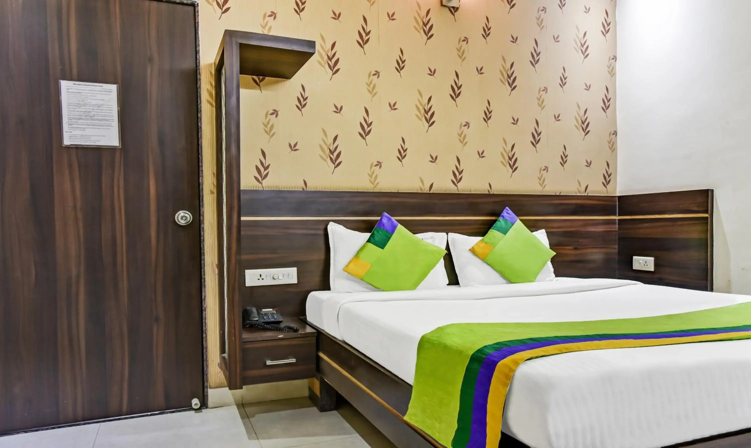 Bedroom, Bed in Treebo Royal Sun Palace MP Nagar Zone 2 Bedroom, Bed in Treebo Royal Sun Palace MP Nagar Zone 2