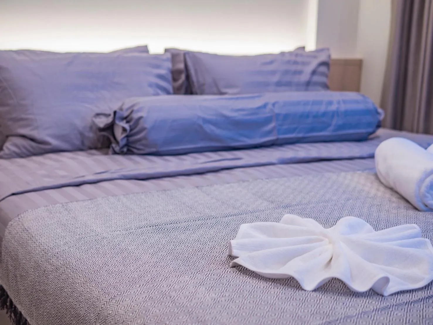 Bed in The Terraza Condotel