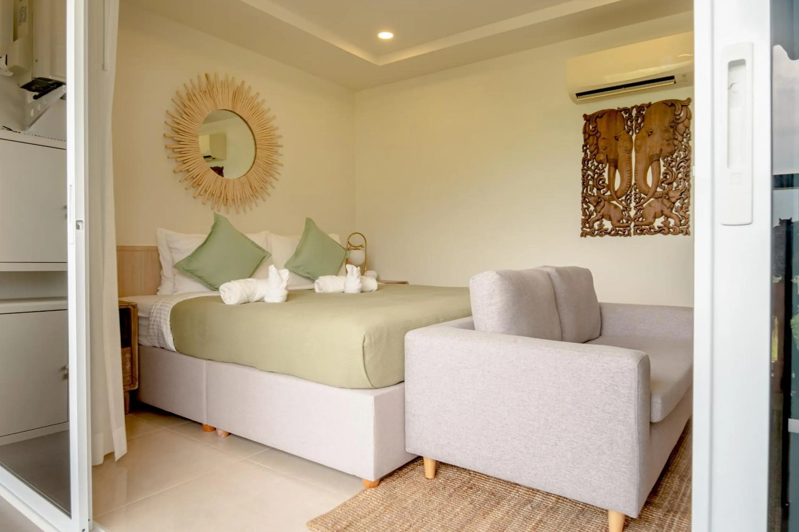 Bed in The Terraza Condotel