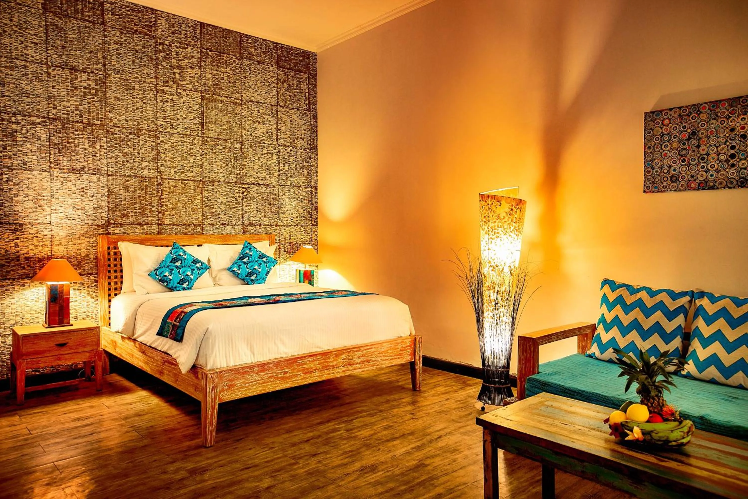 Bed in Kura Kura Resort Gili Meno